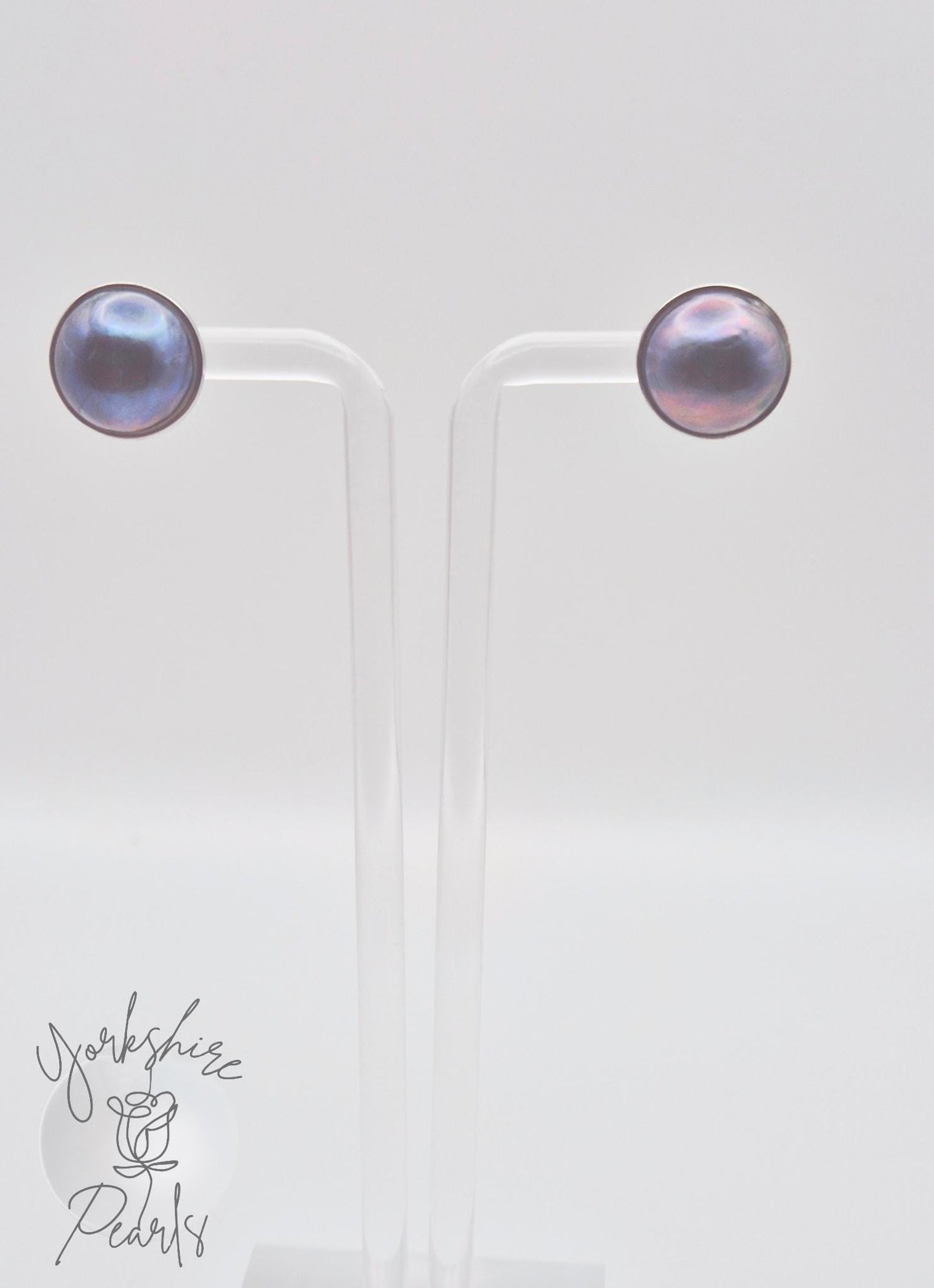 Mabe Pearl Pendant and Earring Set