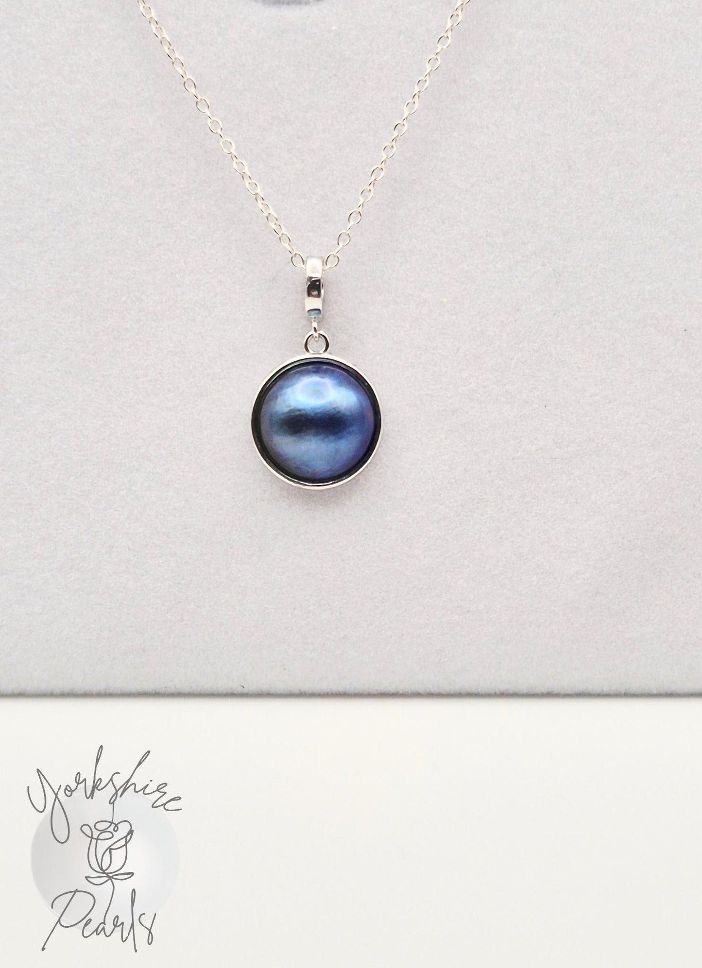 Mabe Pearl Pendant and Earring Set