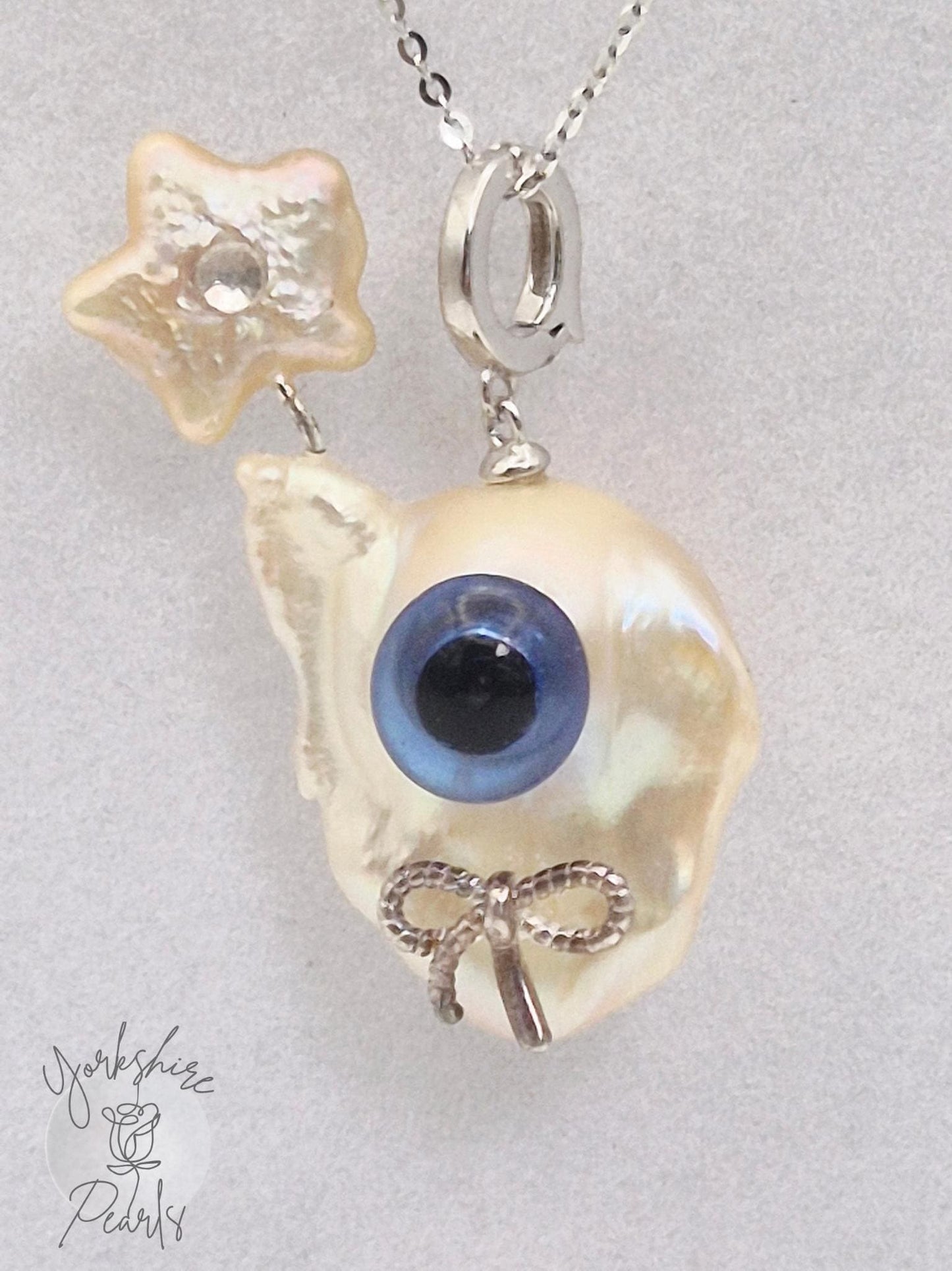 Pearl Wizard Pendant With Star Pearl Wand