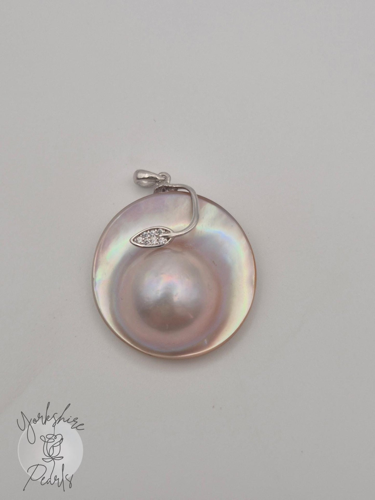Peach Mabe Pearl Pendant