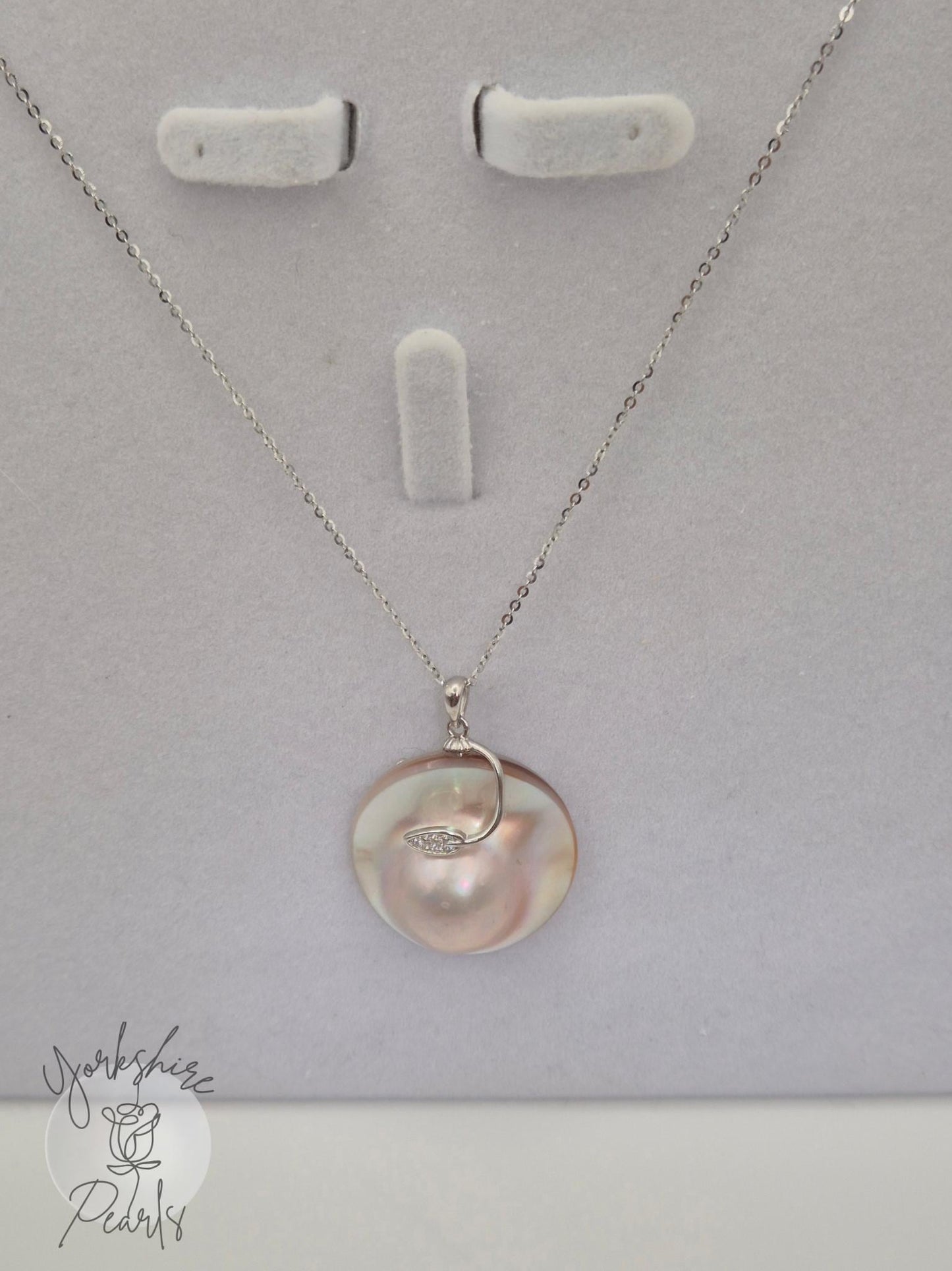Peach Mabe Pearl Pendant