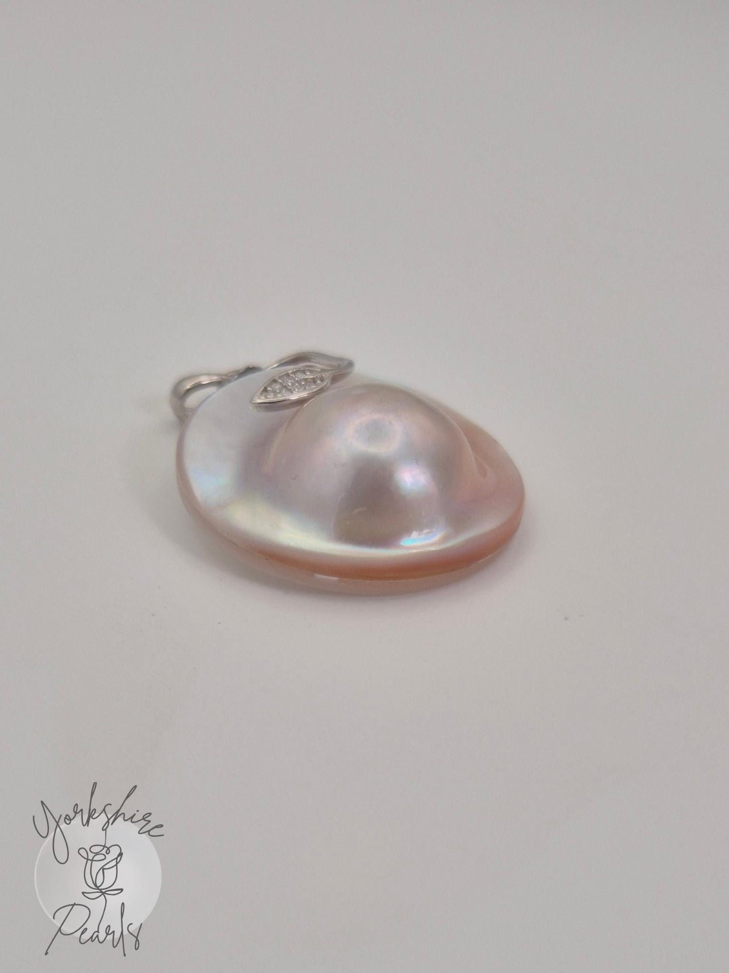 Peach Mabe Pearl Pendant