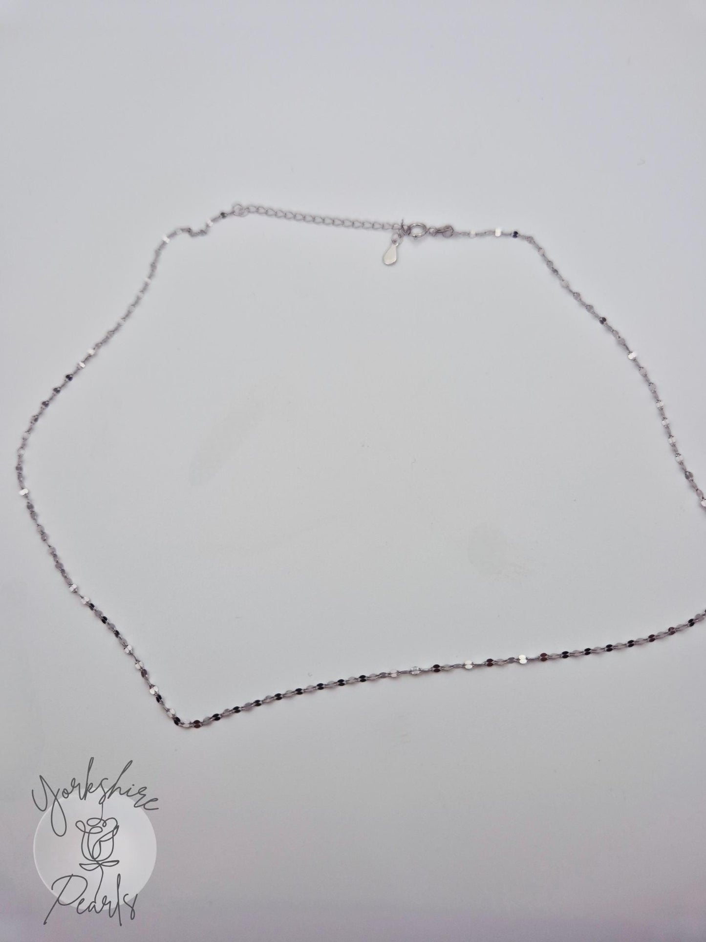S925 18 Inch Chain With Razor Blade design