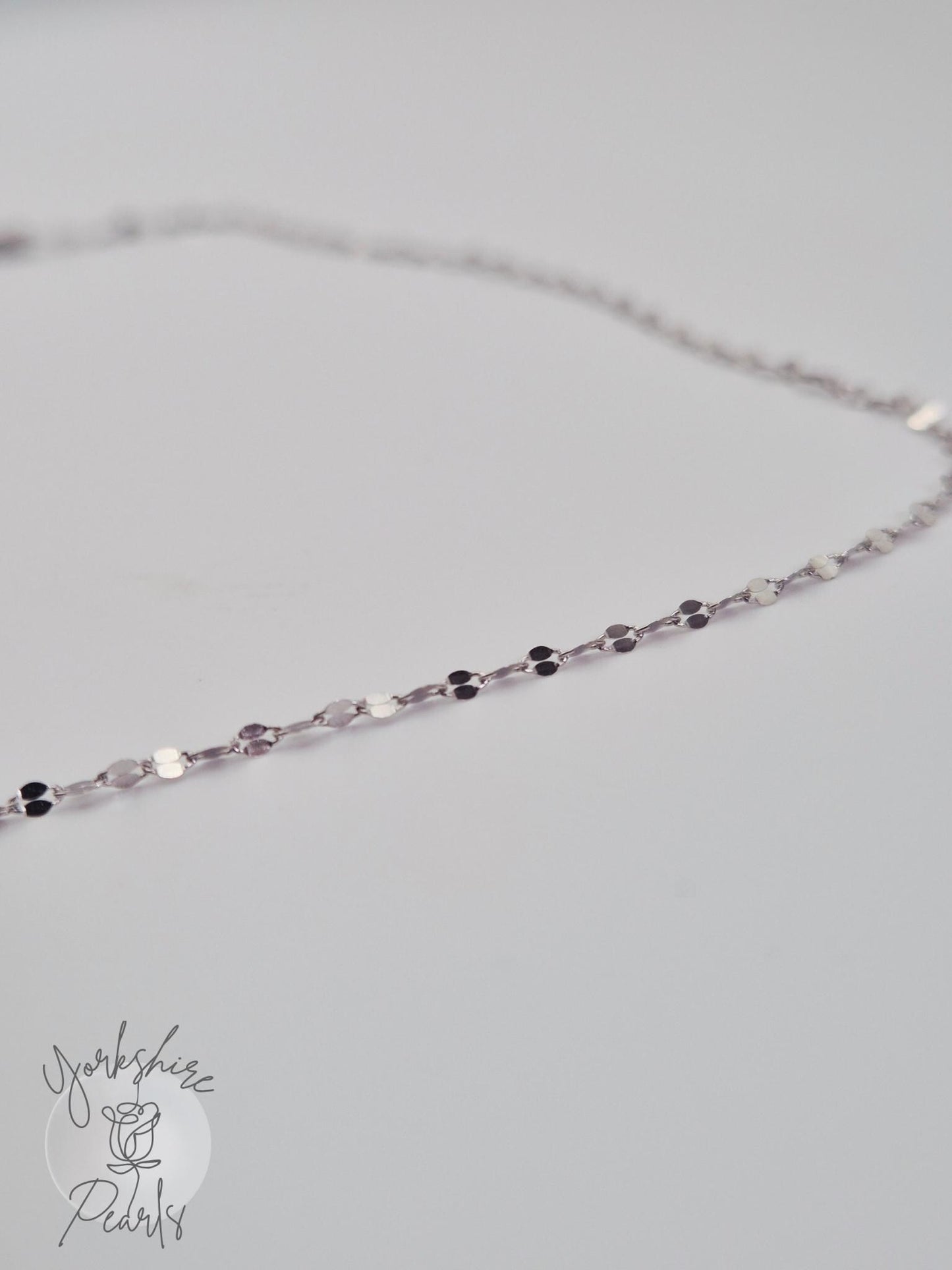 S925 18 Inch Chain With Razor Blade design
