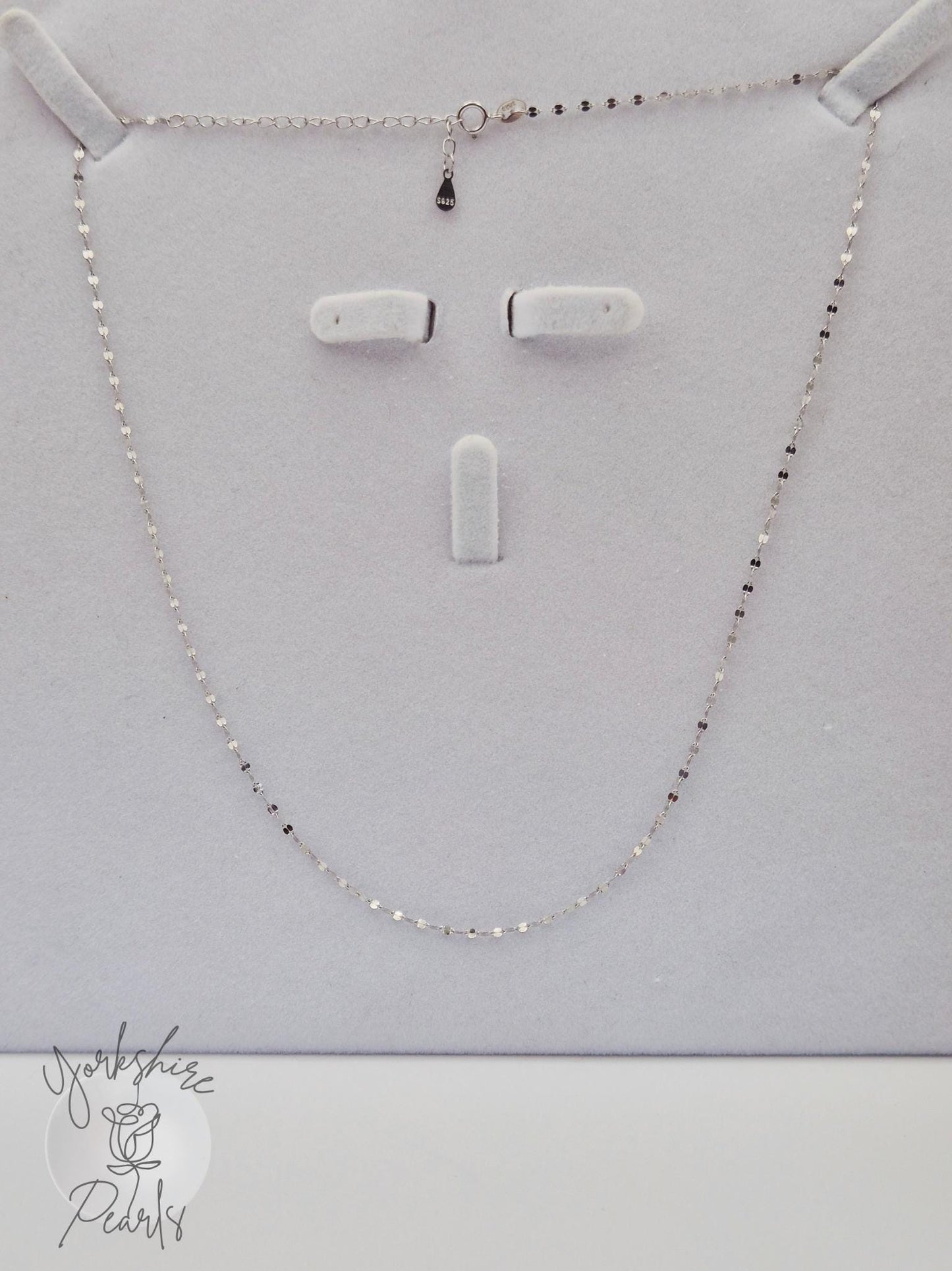 S925 18 Inch Chain With Razor Blade design