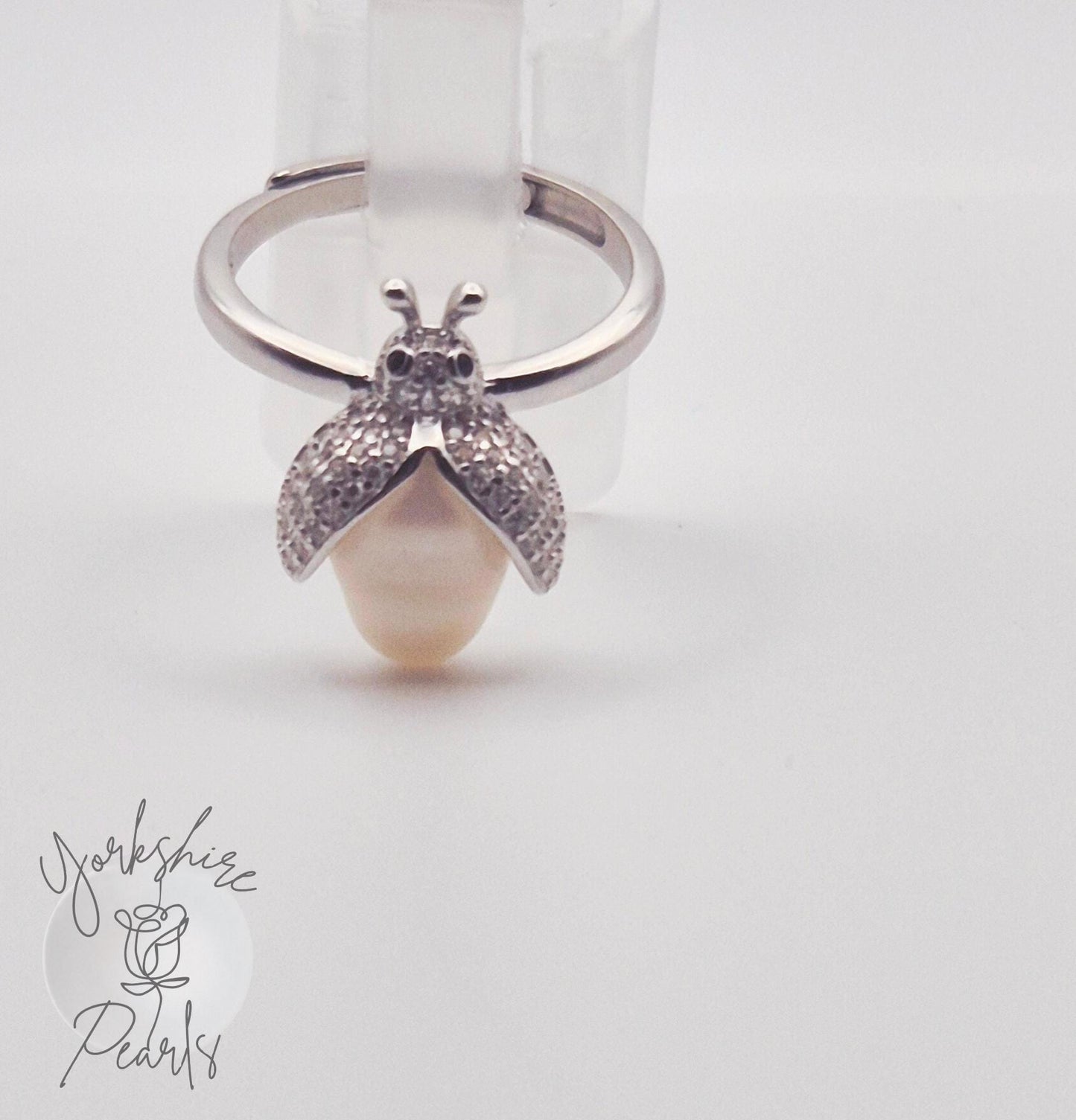 Firefly Pearl Necklace, Ring and Earrings Set
