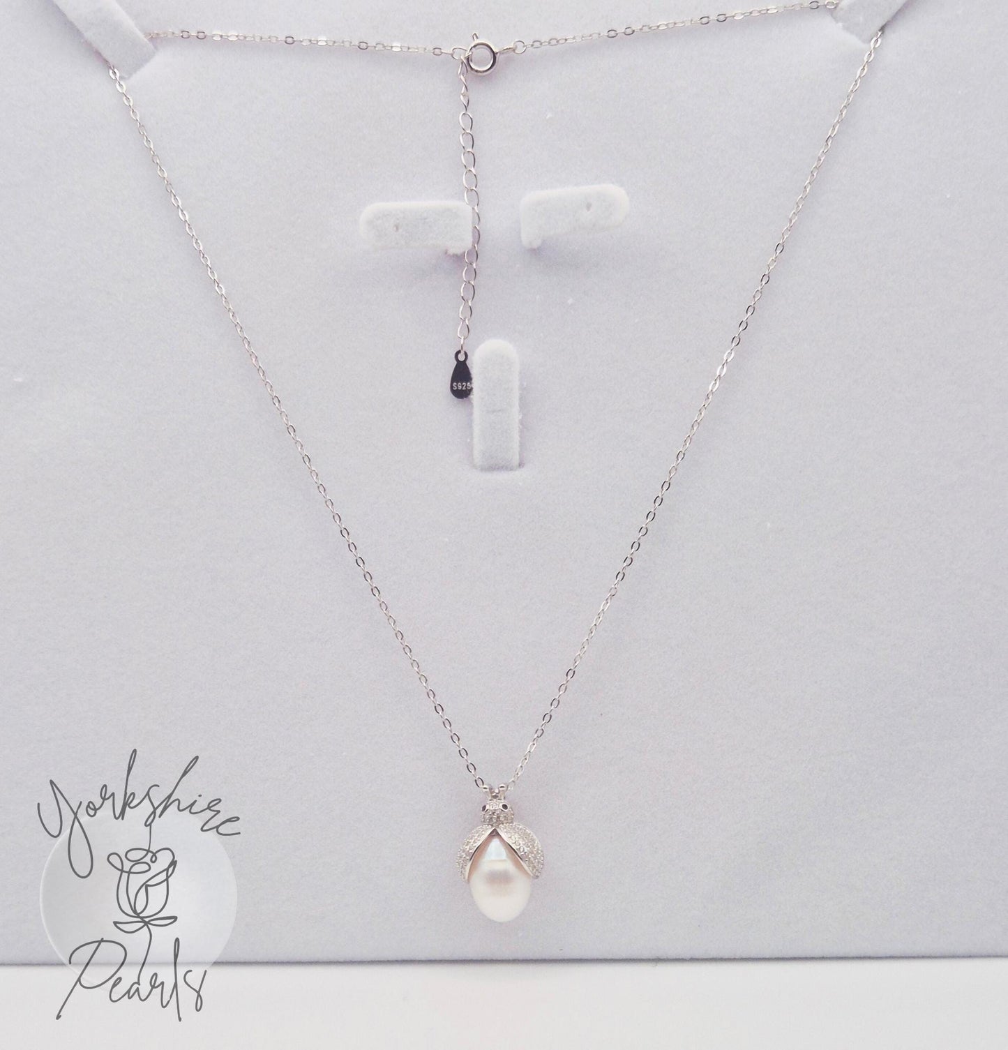 Firefly Pearl Necklace, Ring and Earrings Set