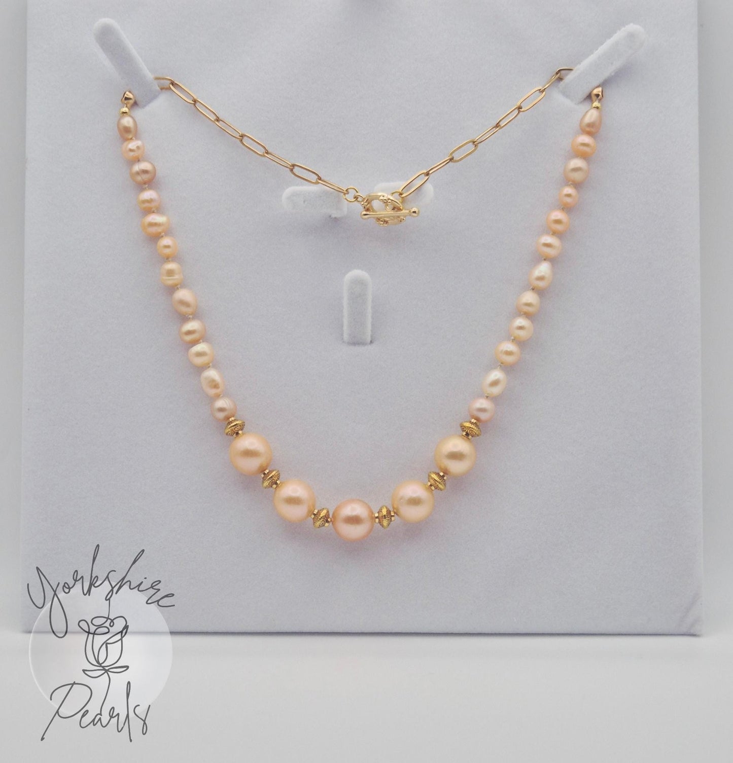 Golden Dawn Full String Pearl Necklace