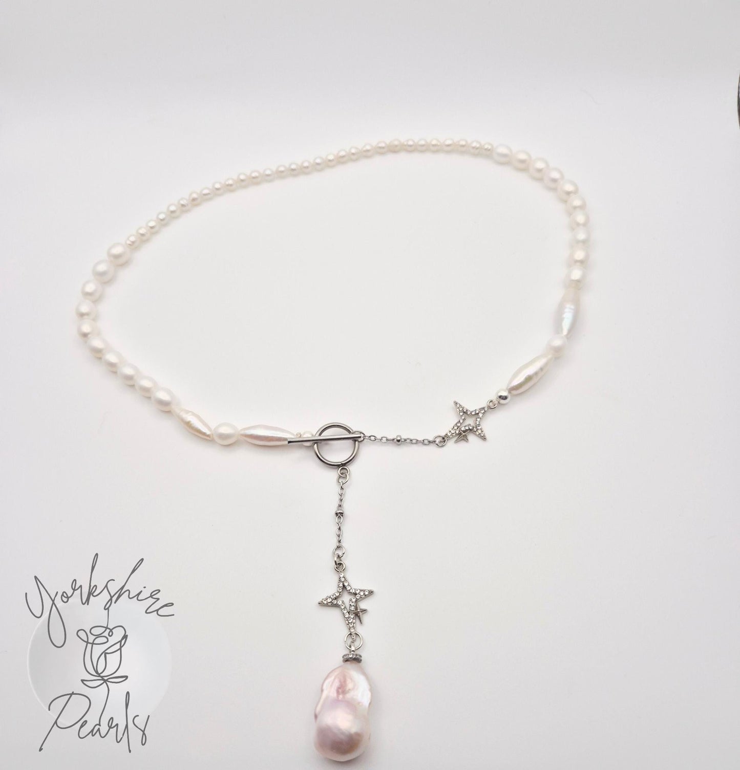 Starlit Tide Full String Pearl Drop Necklace