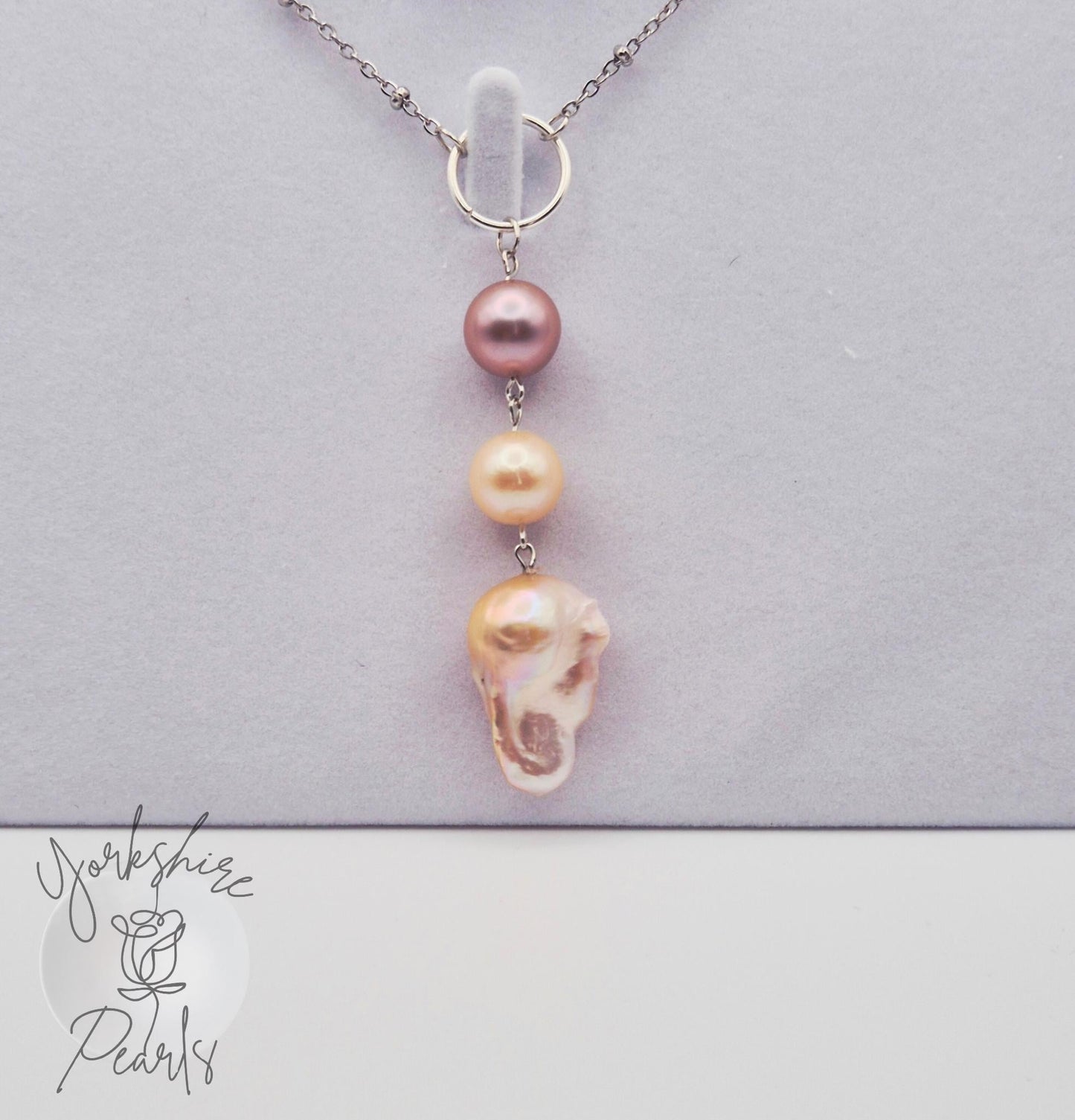 Edison And King Pearl Drop Necklace and Earring Set