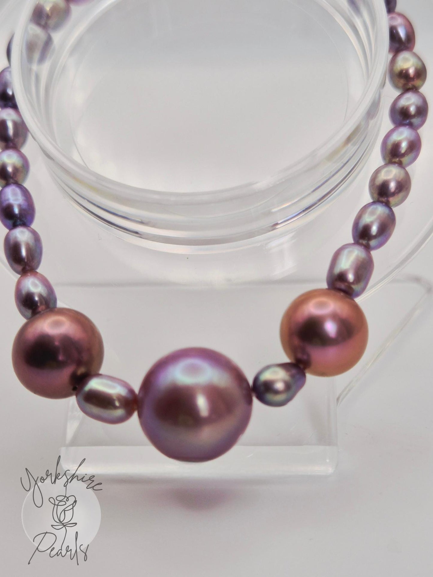 Triple Edison Purple Pearl Bracelet