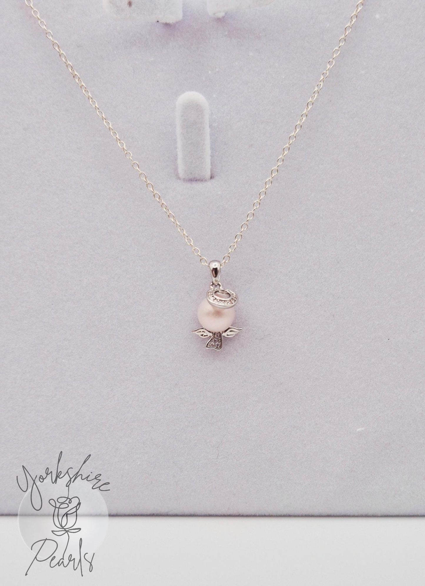 S925 Petite Angel Pearl Pendant