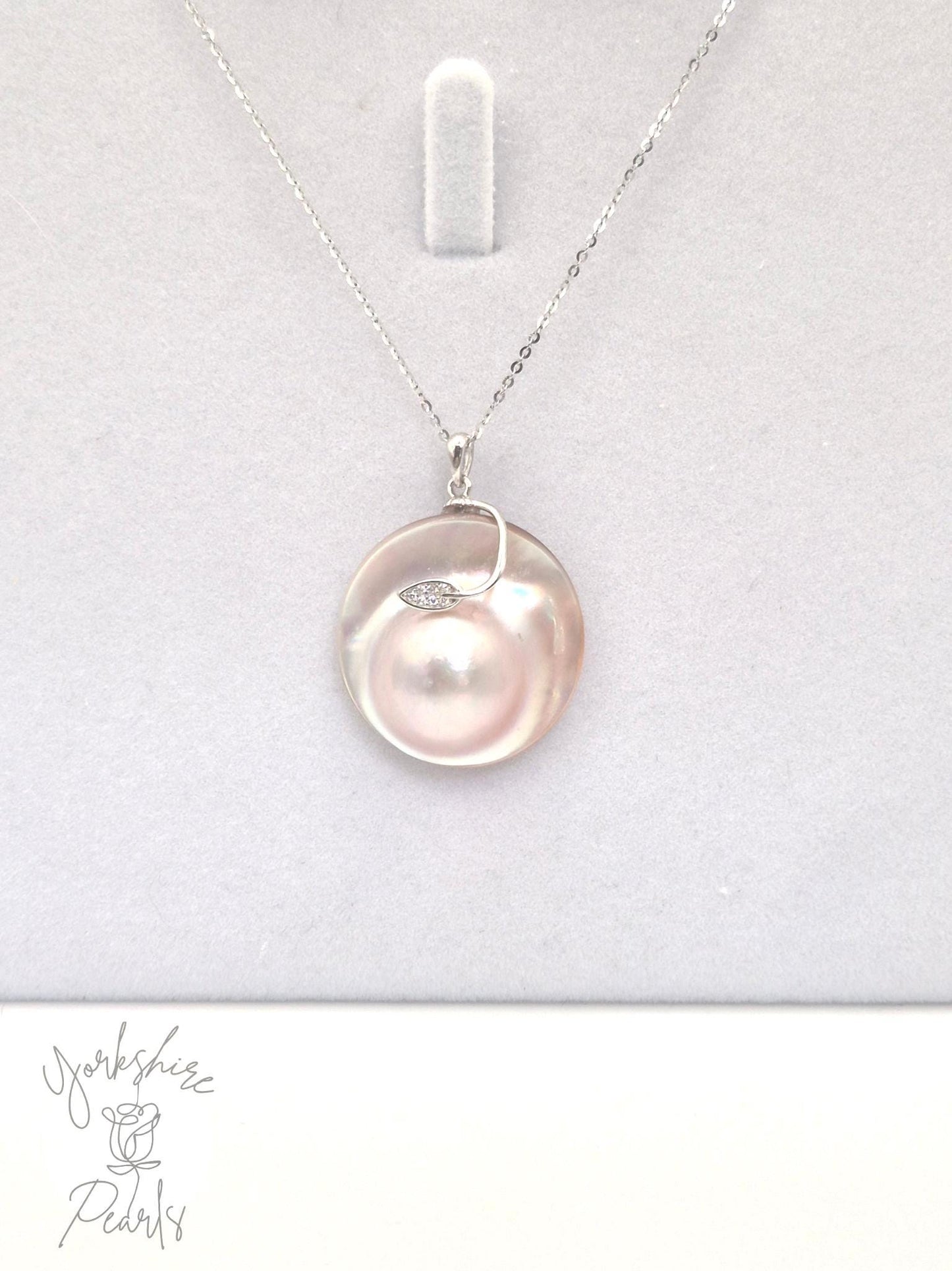 Peach Mabe Pearl Pendant
