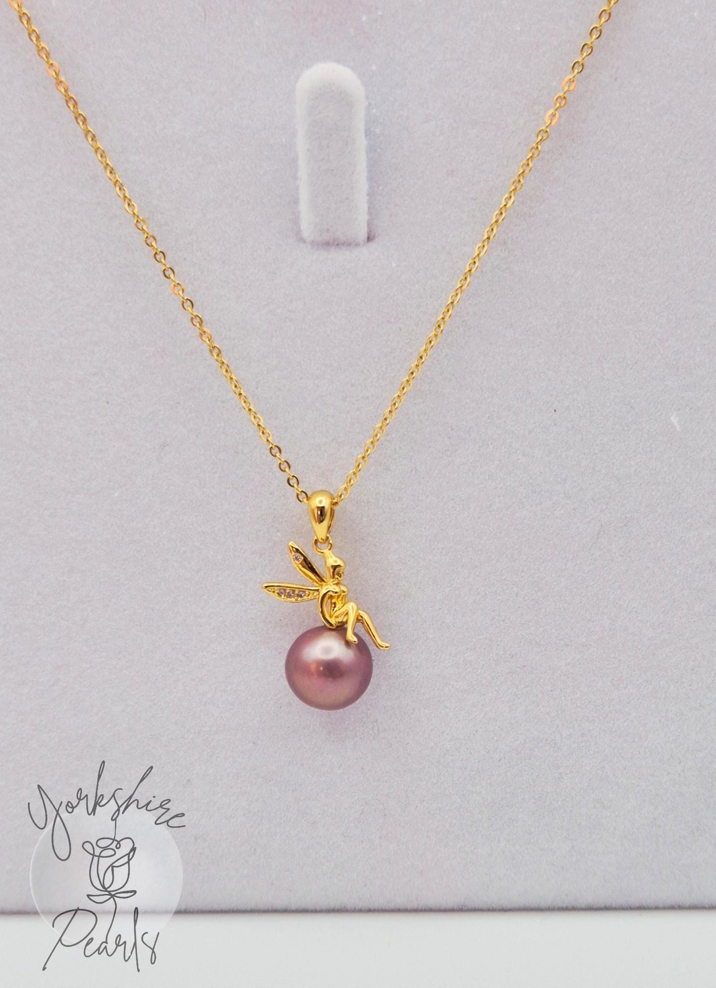Golden Pixie Edison Pearl Pendant