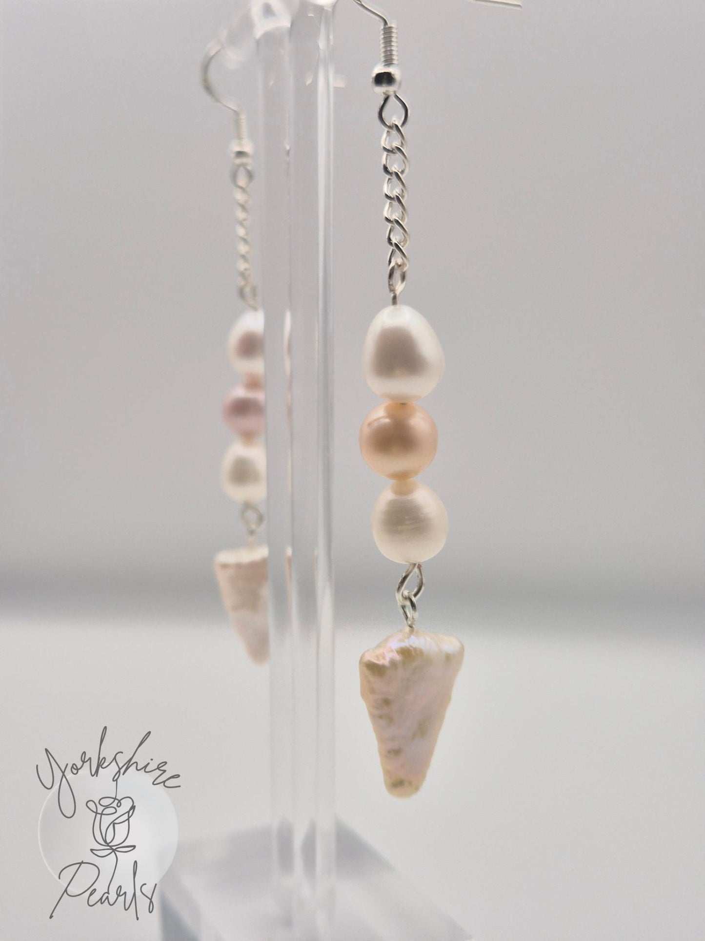 Multiple Pearl Drop Earrings