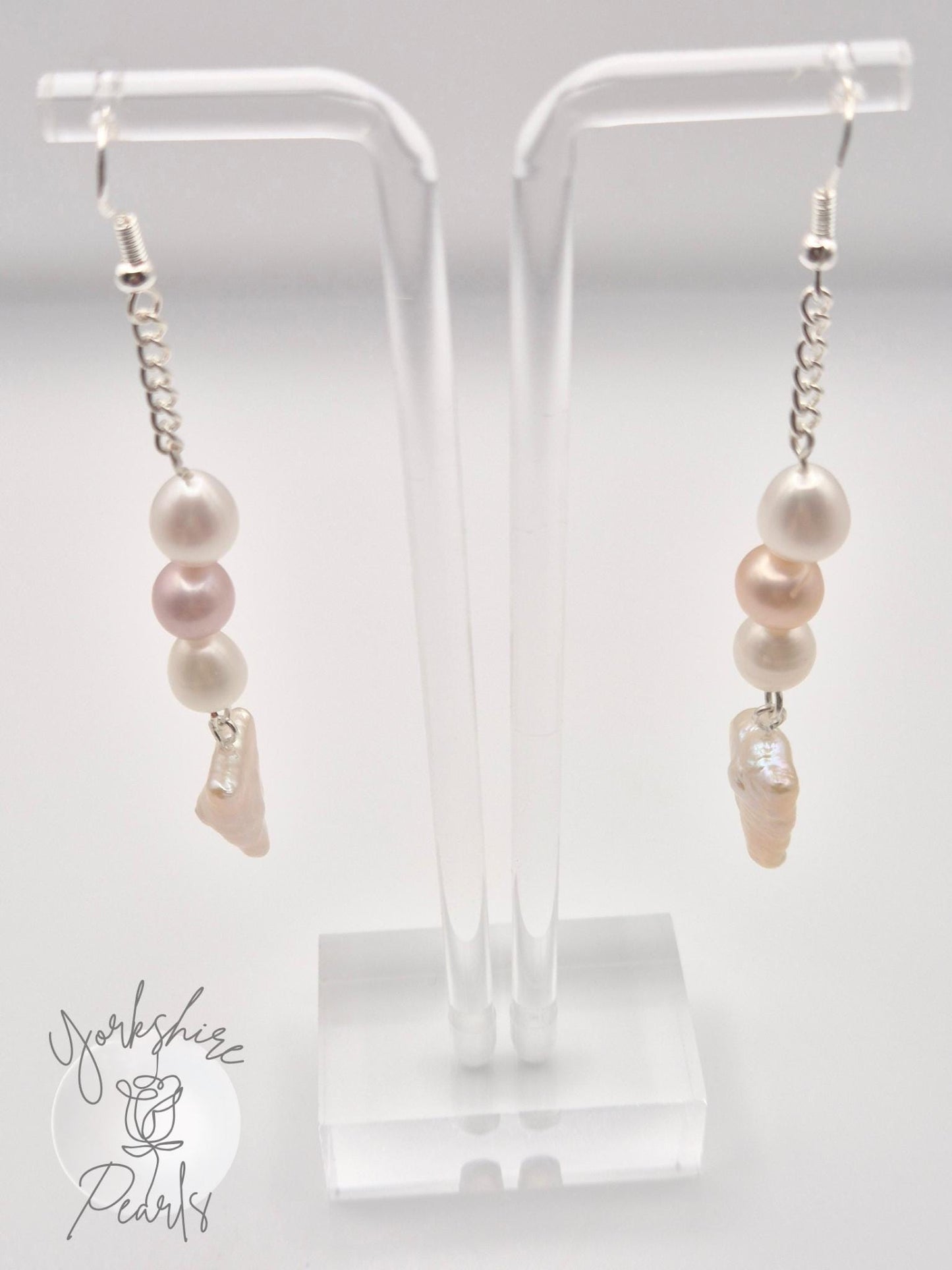 Multiple Pearl Drop Earrings