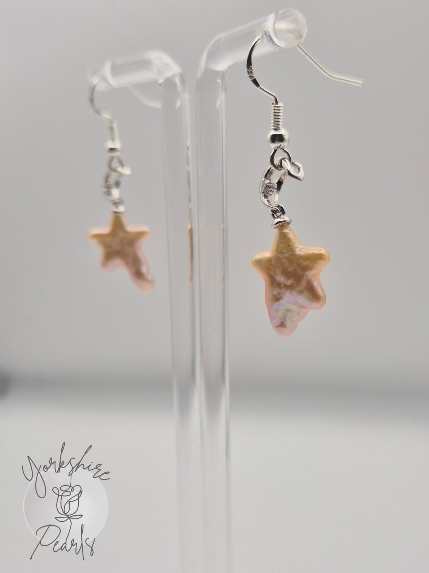 Shooting Star Pearl Earrings