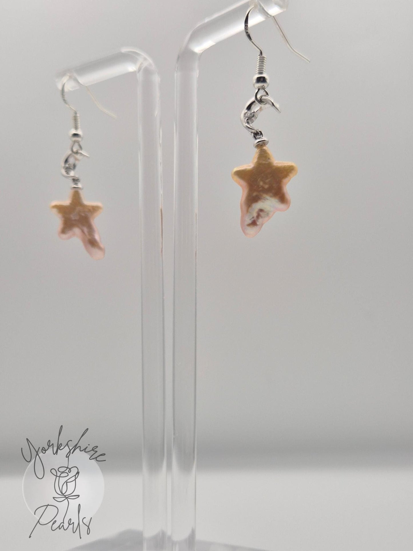 Shooting Star Pearl Earrings