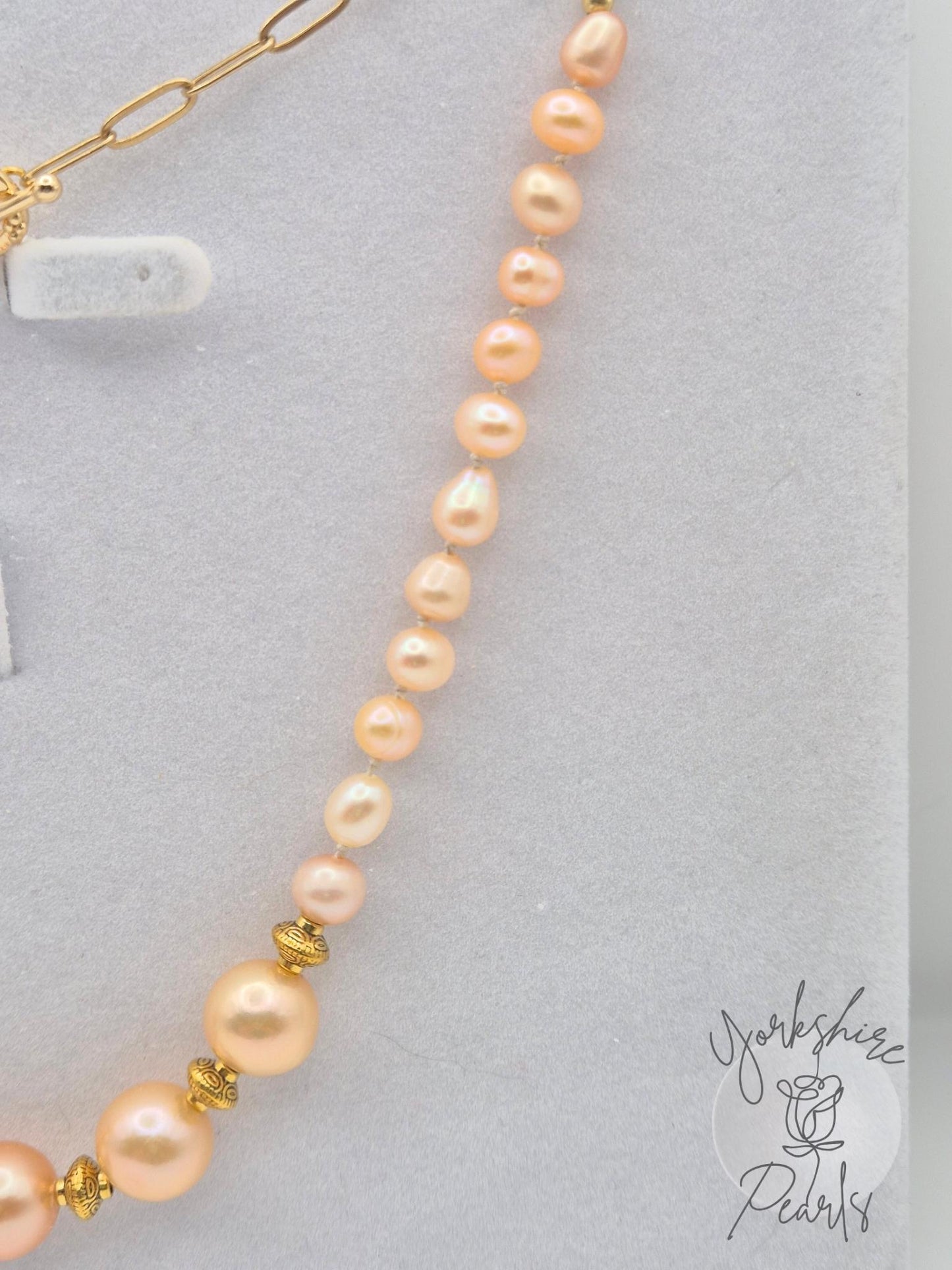 Golden Dawn Full String Pearl Necklace