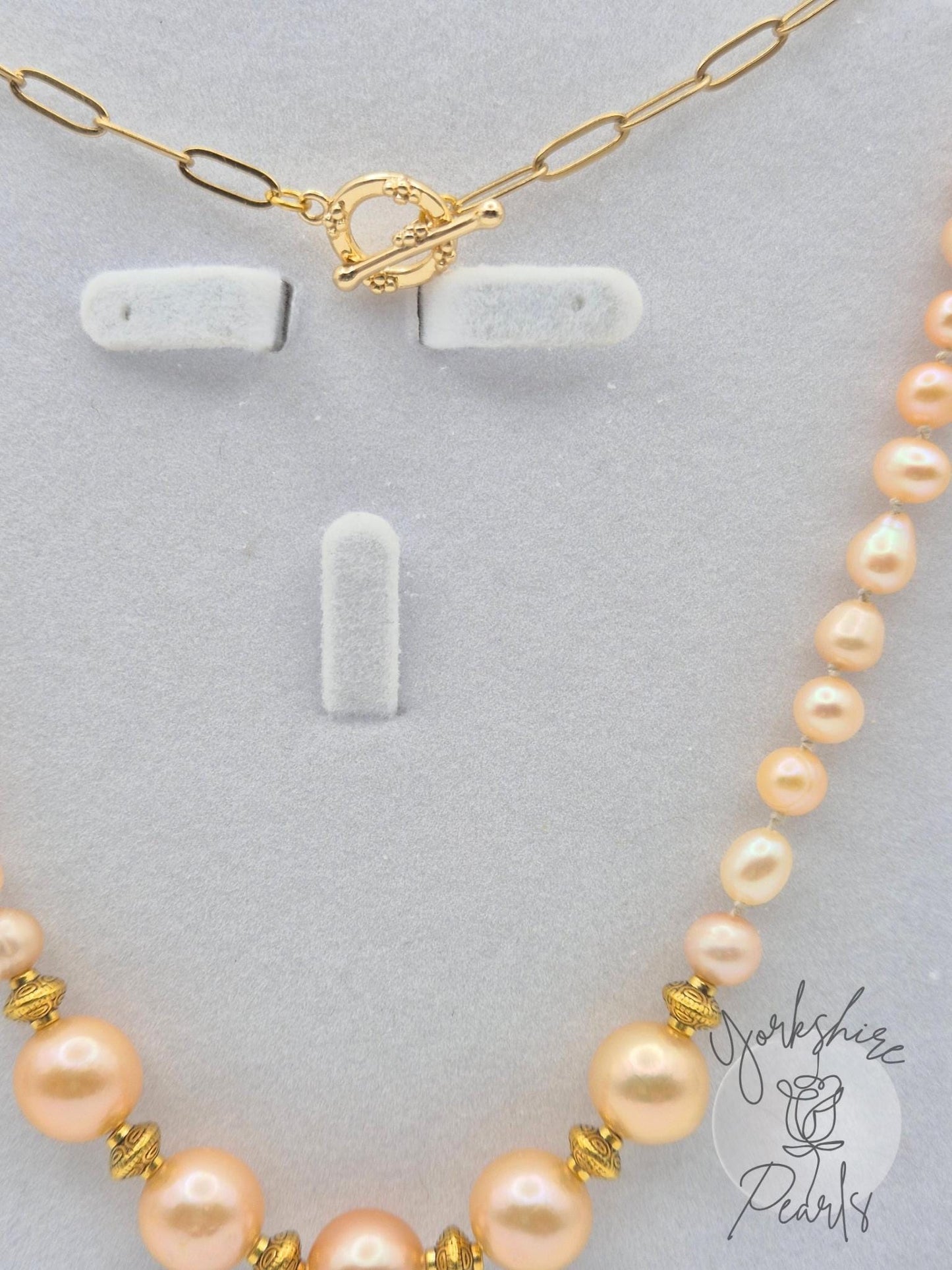 Golden Dawn Full String Pearl Necklace