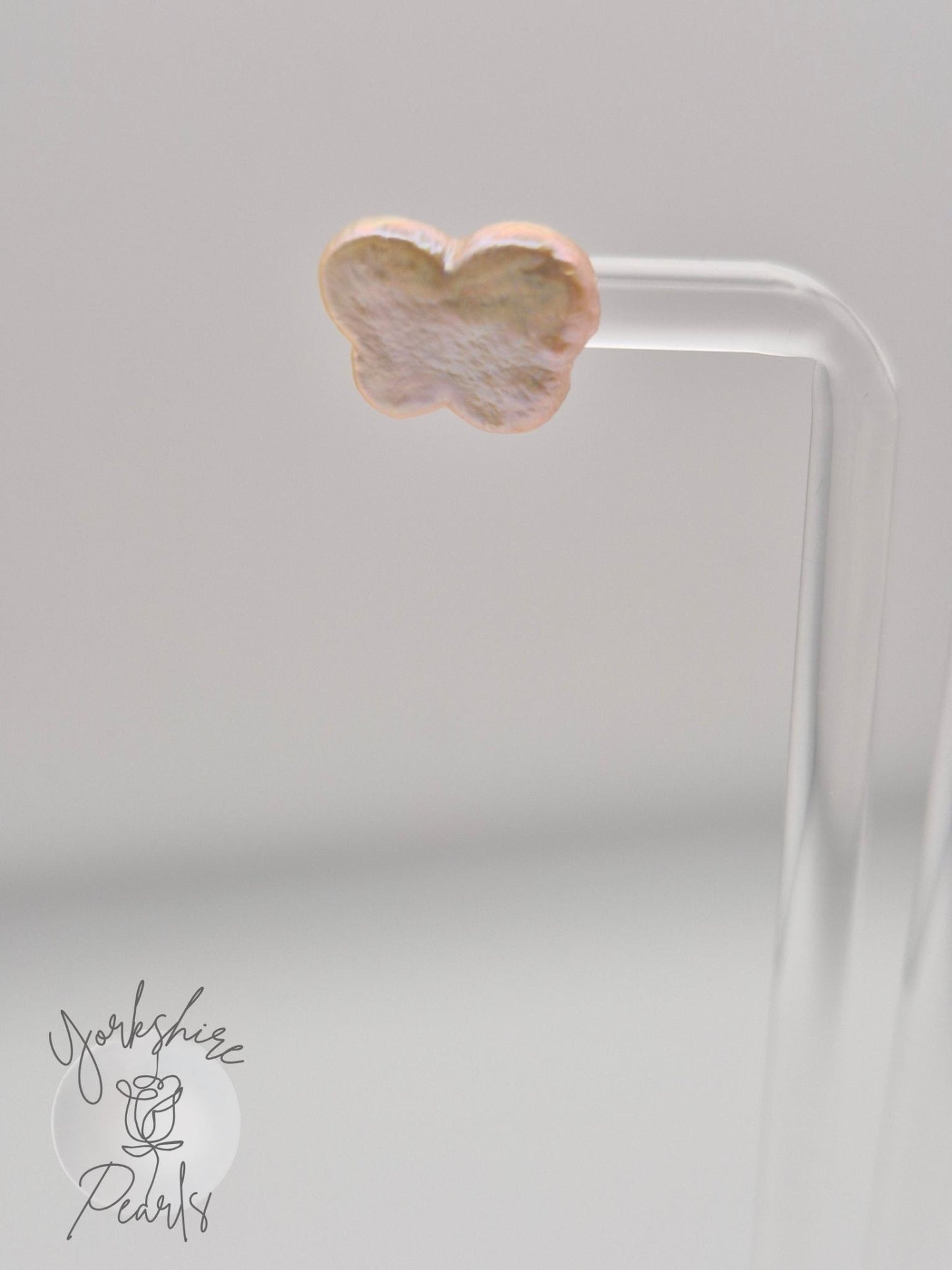 S925 Butterfly Pearl Stud Earrings