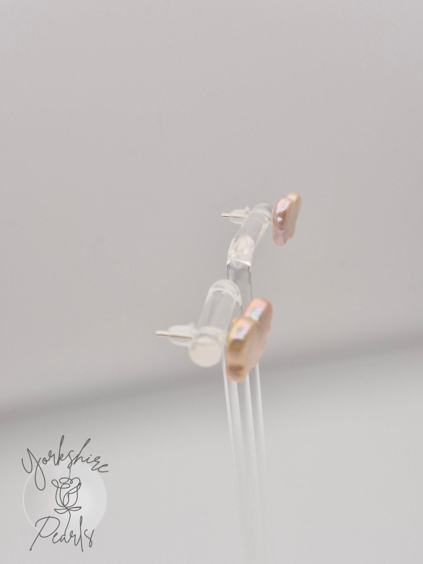 S925 Butterfly Pearl Stud Earrings