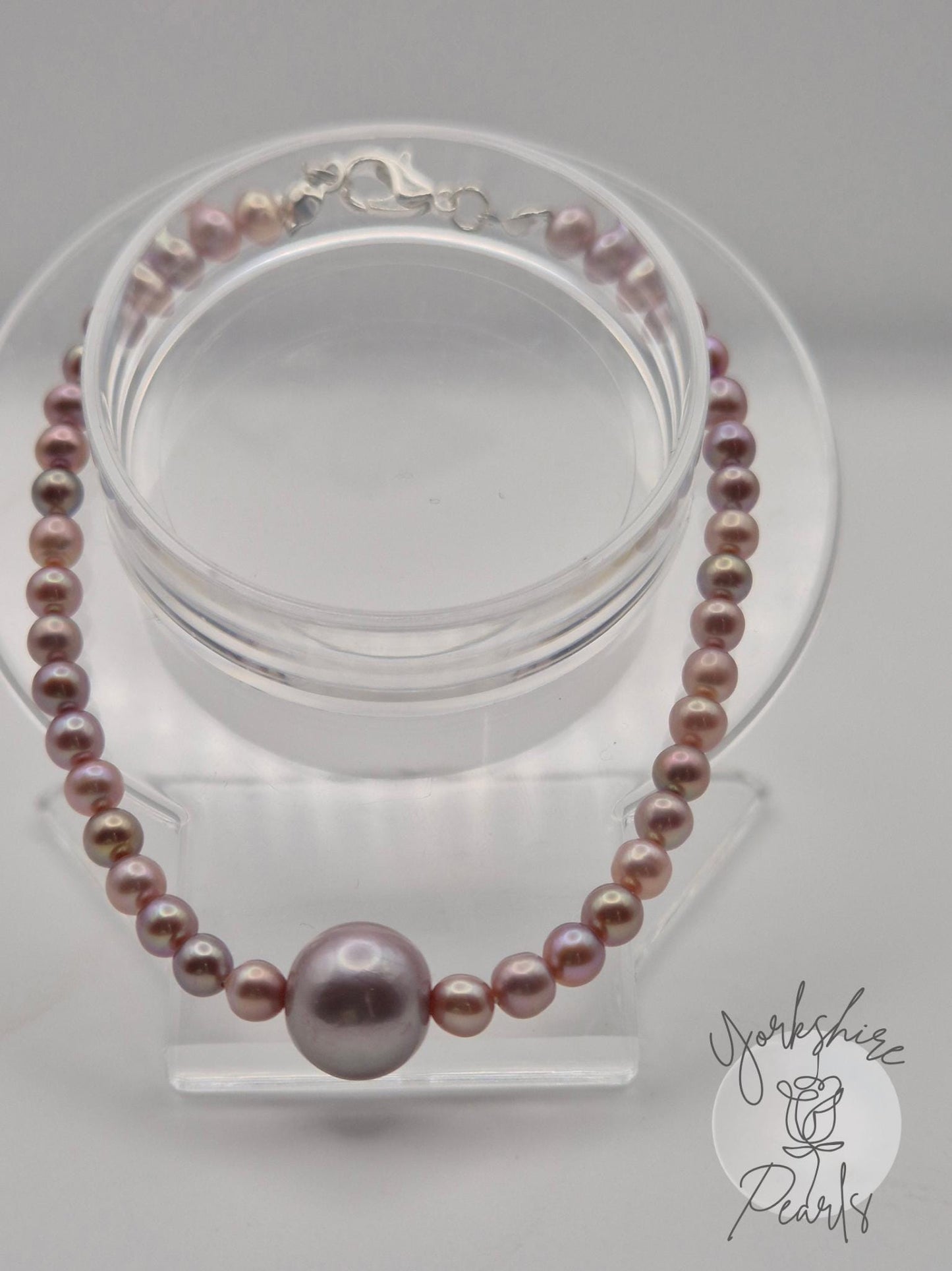Full String Pearl Bracelet Featuring Centre Edison