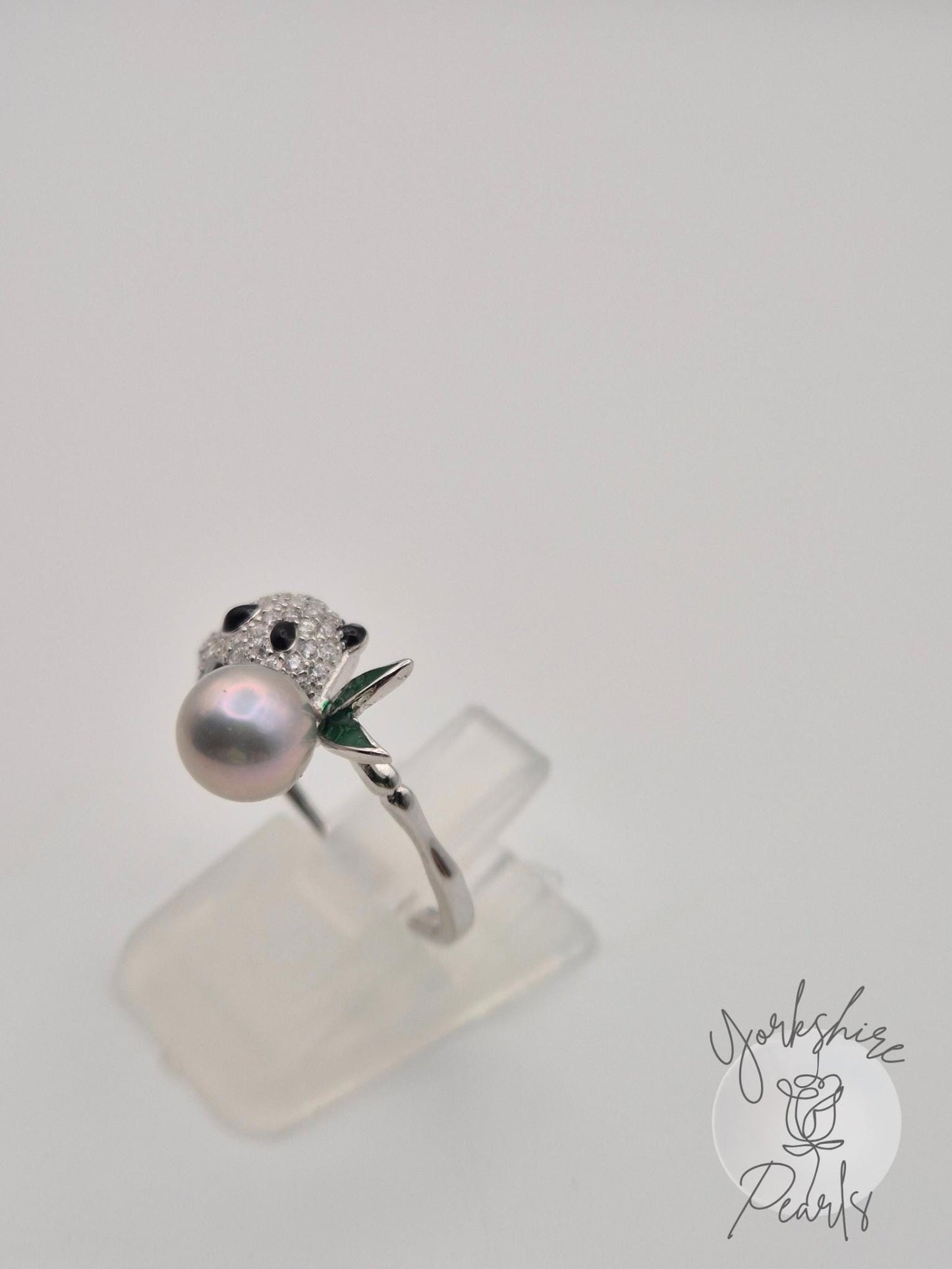 Saltwater Madama Pearl Panda Ring - Sterling Silver