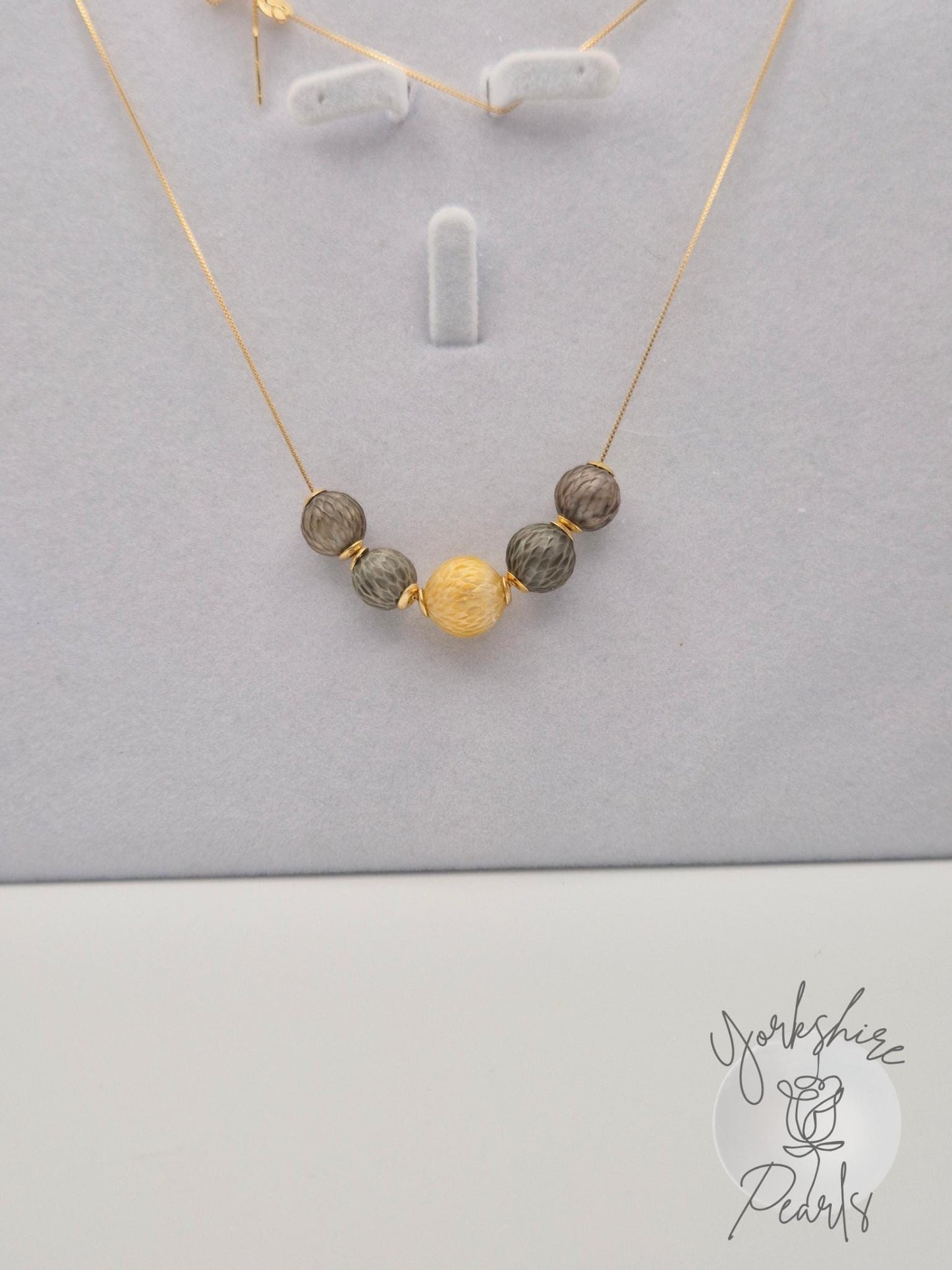 Black Tahitian & South Sea Golden LuLu Necklace in Sterling Silver