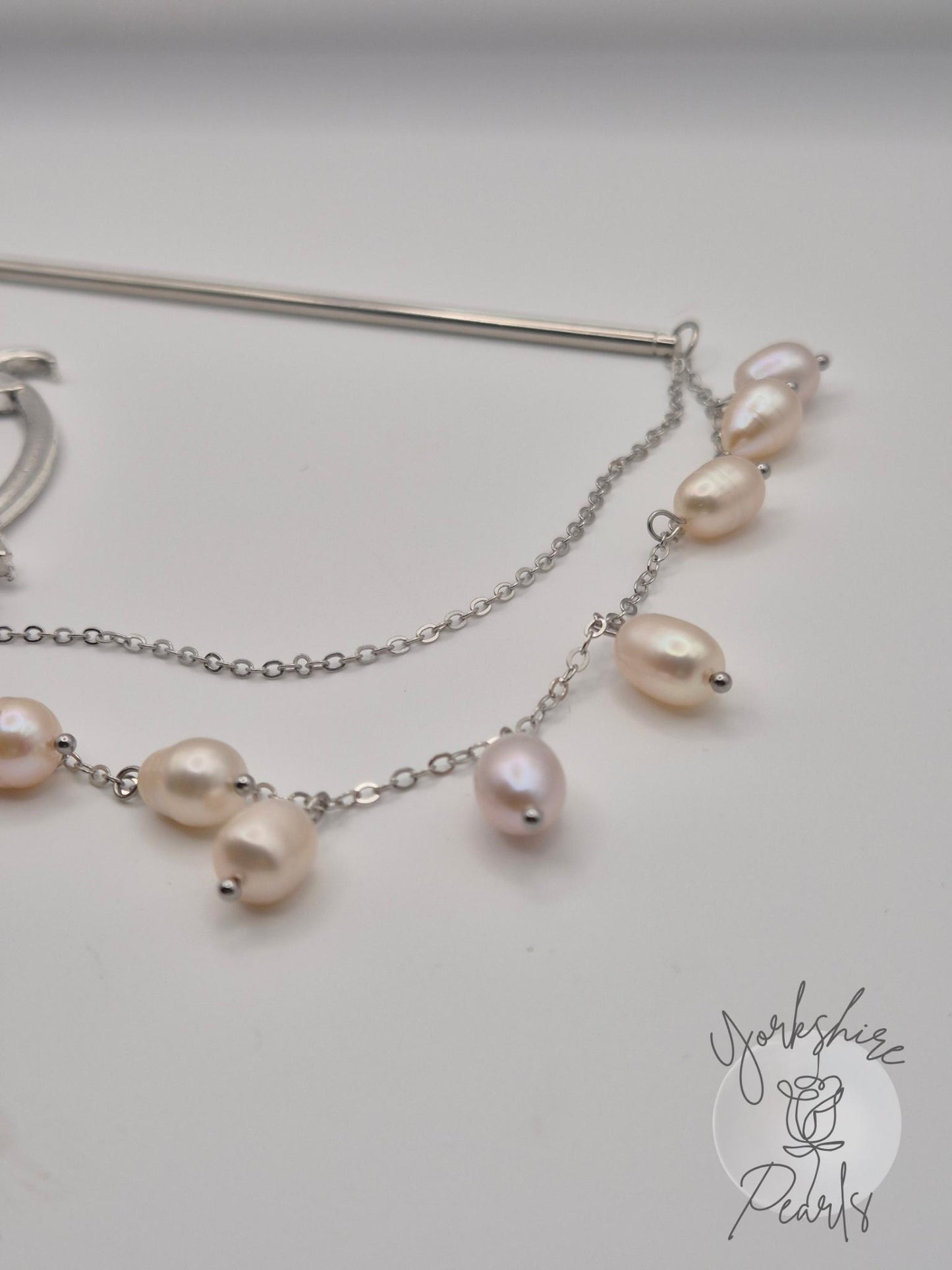 Dragonfly Multiple Pearl Hair Pin
