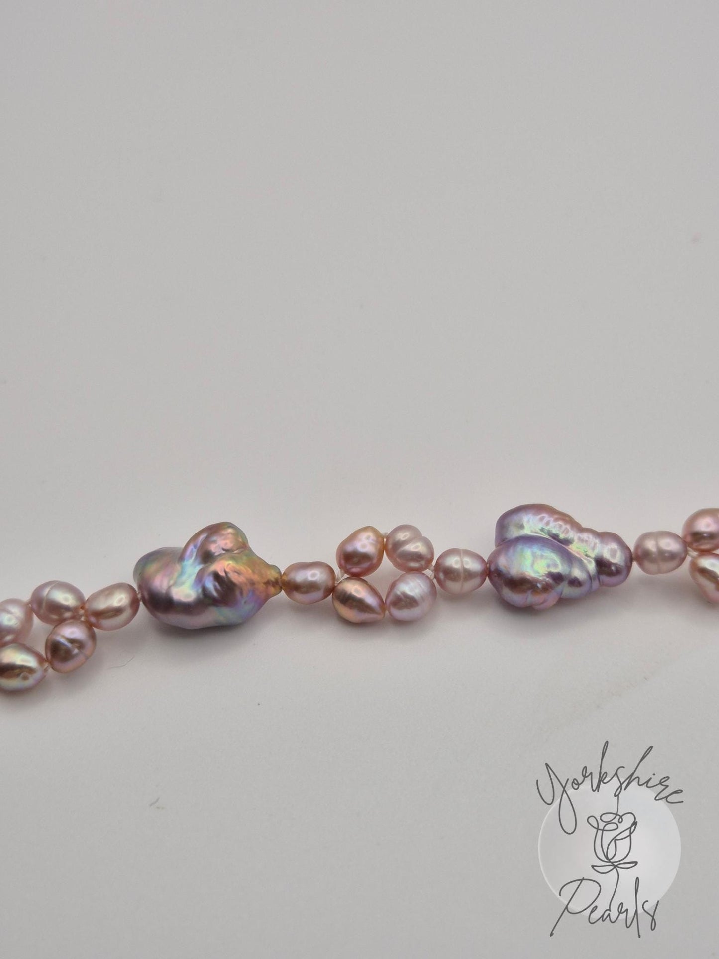 XL Keshi & Multi Pearl Design Bracelet