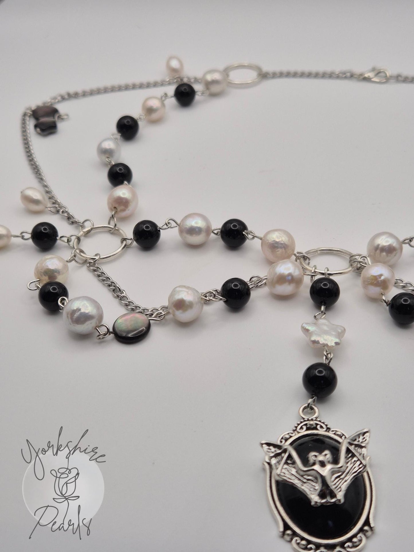The Multi Strand Gothic Pearl Necklace