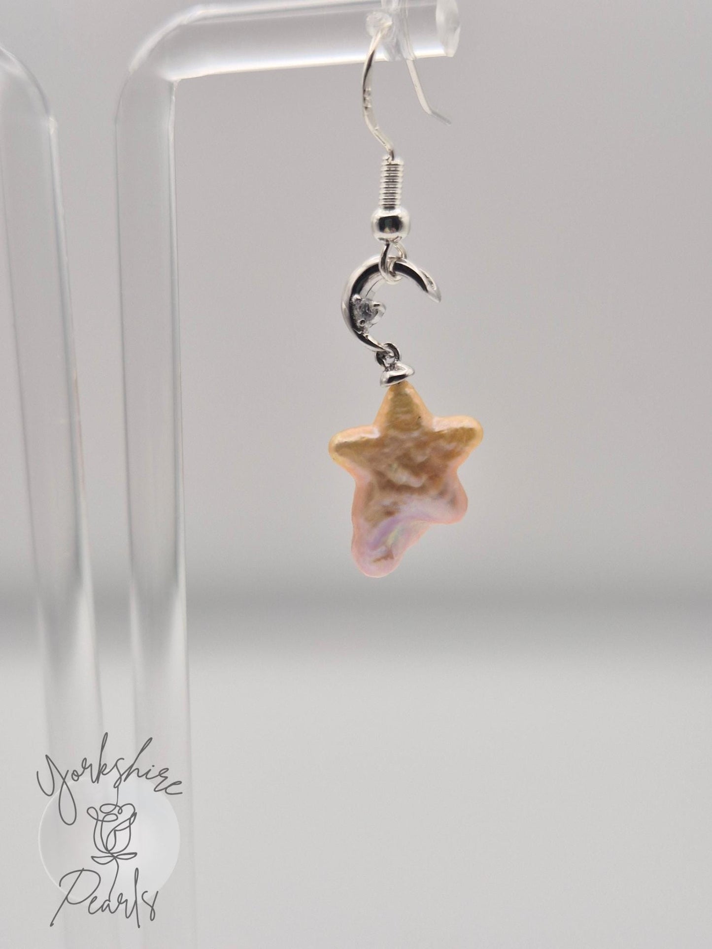 Shooting Star Pearl Earrings
