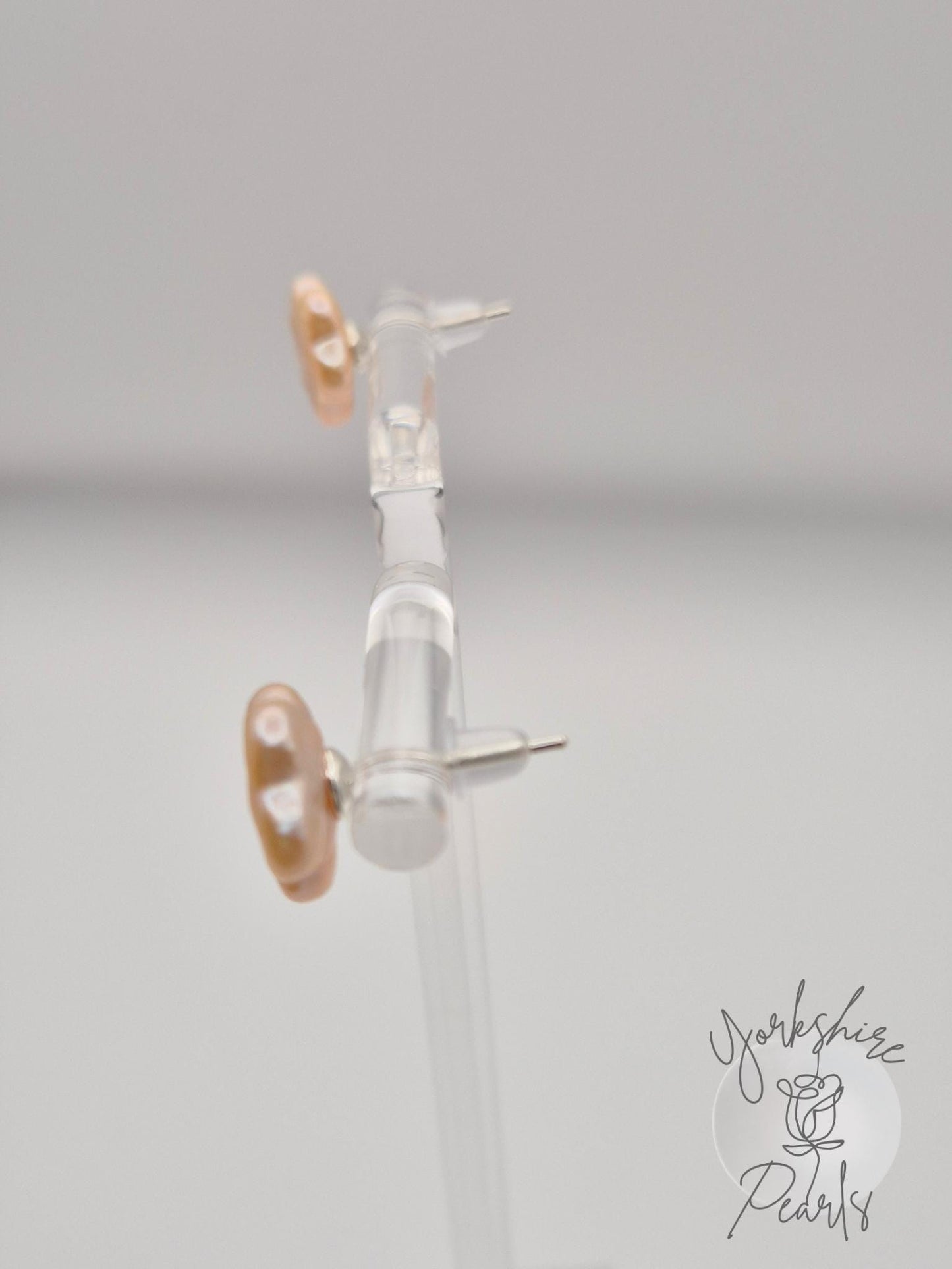 S925 Flower Pearl Studs