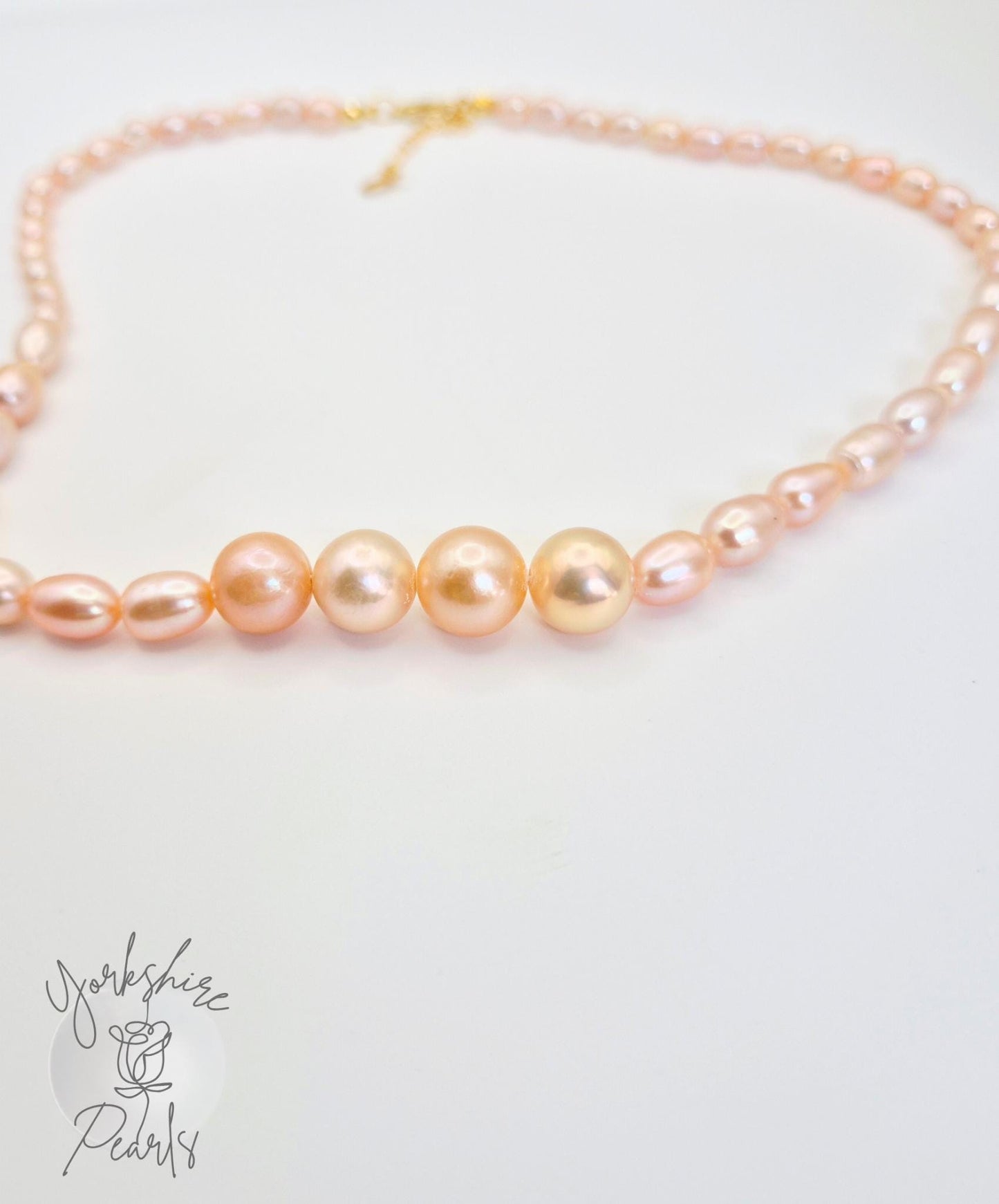 Chinese Red Full String Pearl Necklace With 4 Edisons