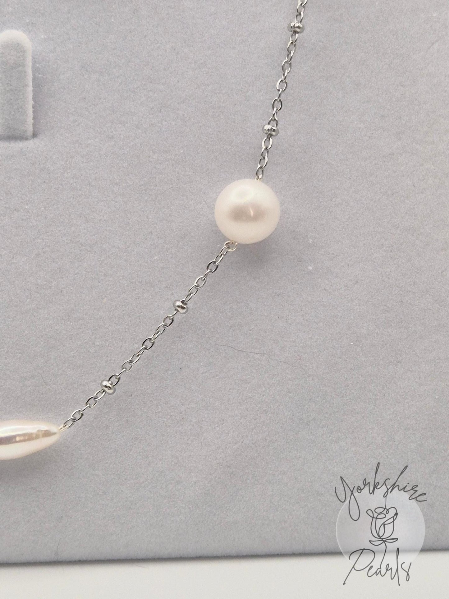 Edison & Seedless Pearl Starry Night Necklace