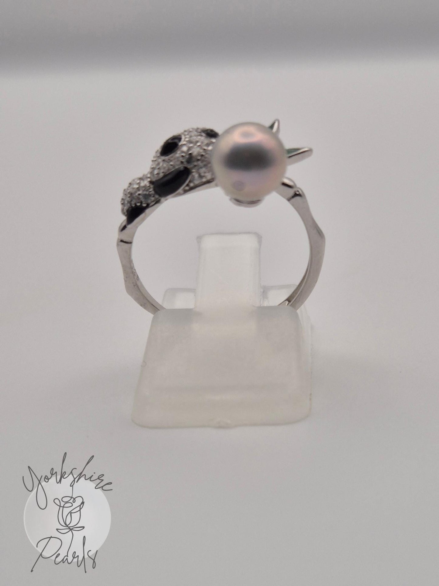 Saltwater Madama Pearl Panda Ring - Sterling Silver