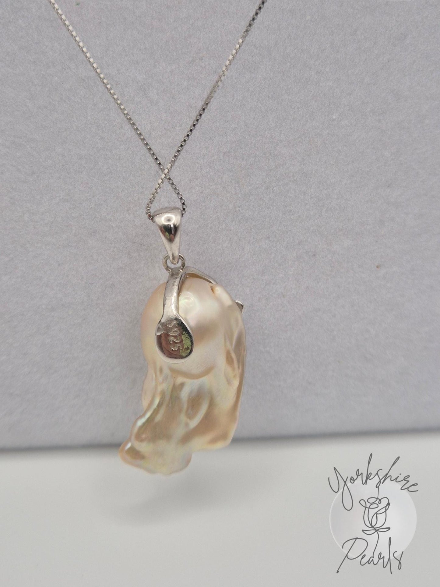 The Butterfly King Pearl Pendant- Sterling Silver