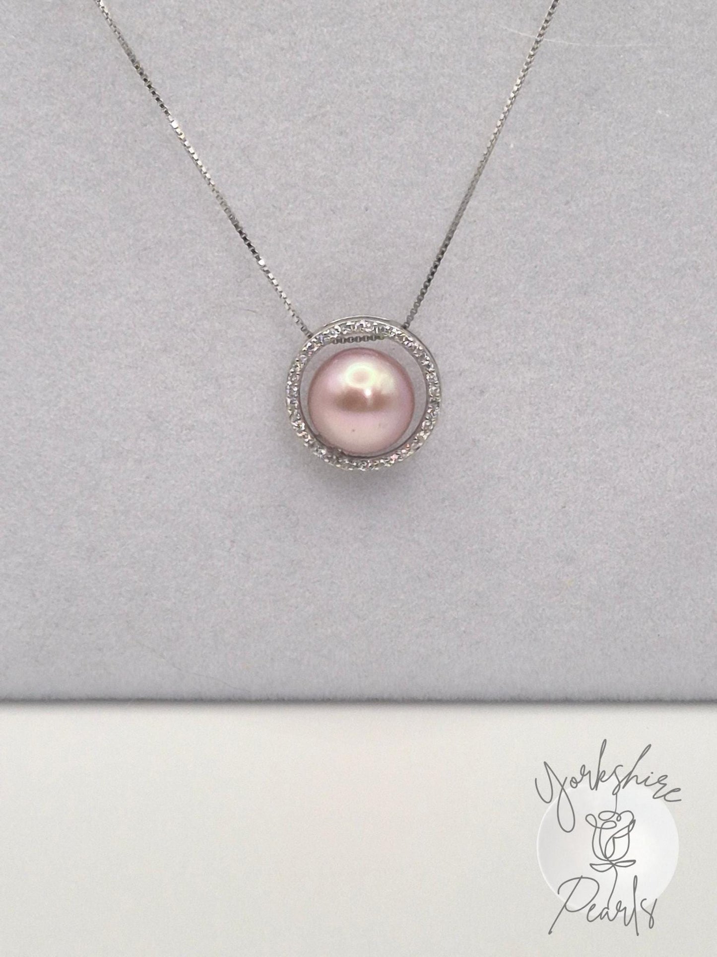 Simple Circle Edison Pearl Pendant