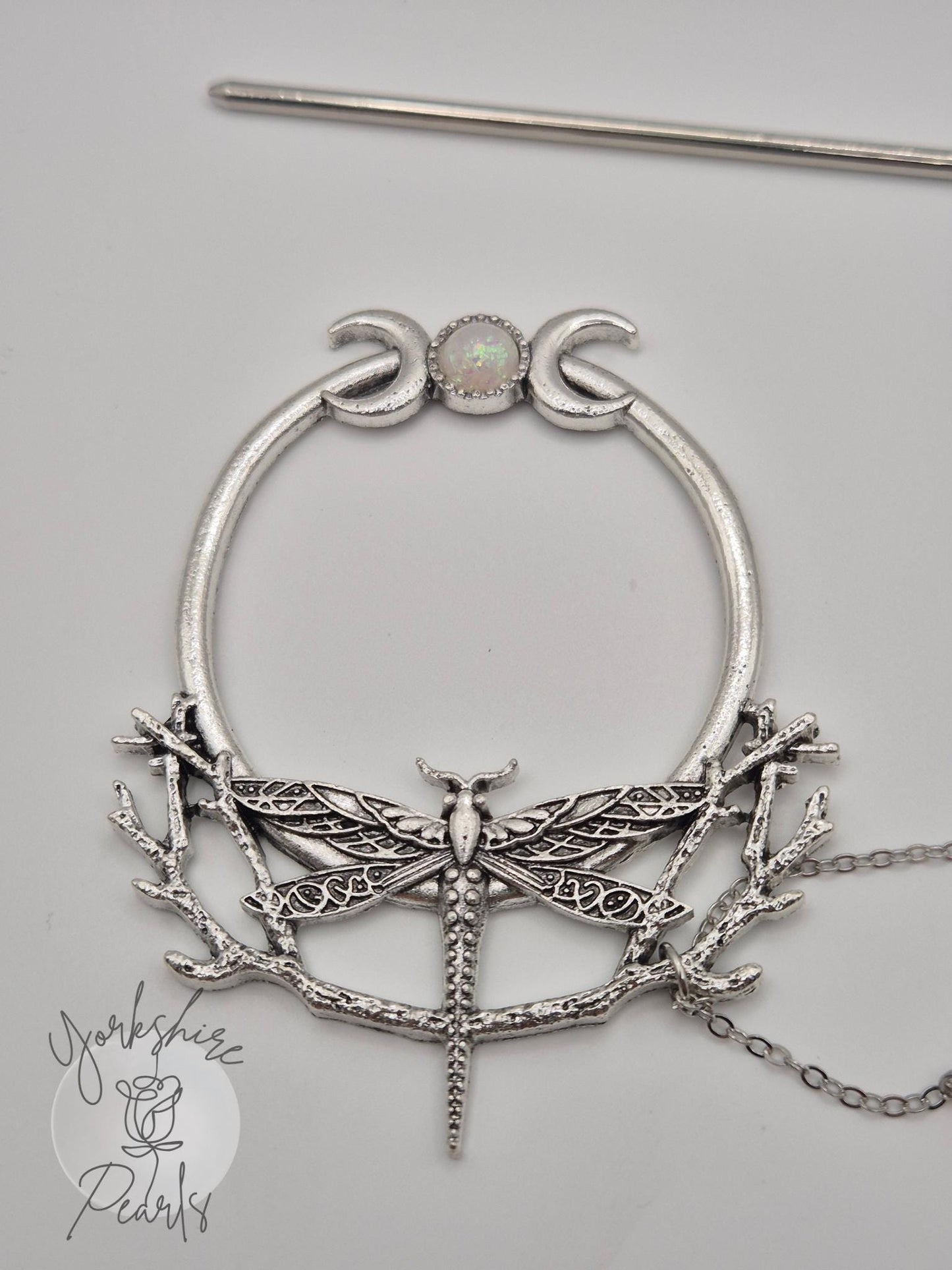 Dragonfly Multiple Pearl Hair Pin