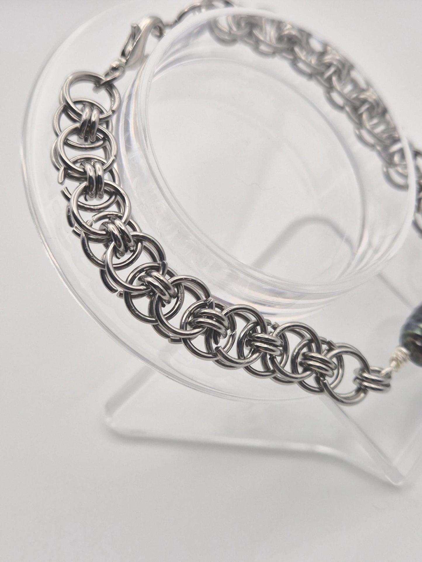 Black Tahitian Chainmaille Bracelet