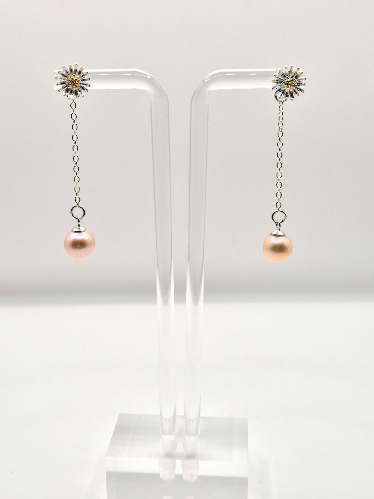Multi Wear Daisy Pearl Drop Earrings