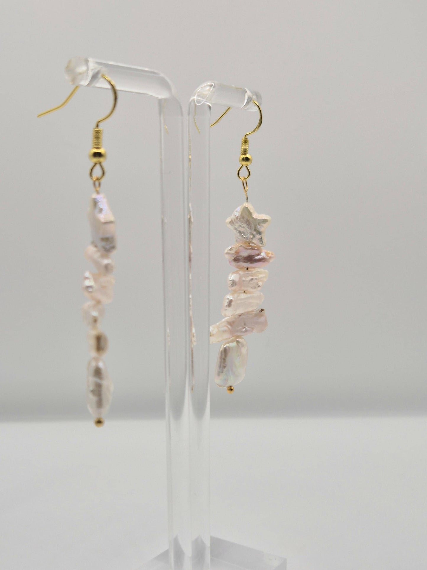 Starry Christmas Tree Pearl Earrings