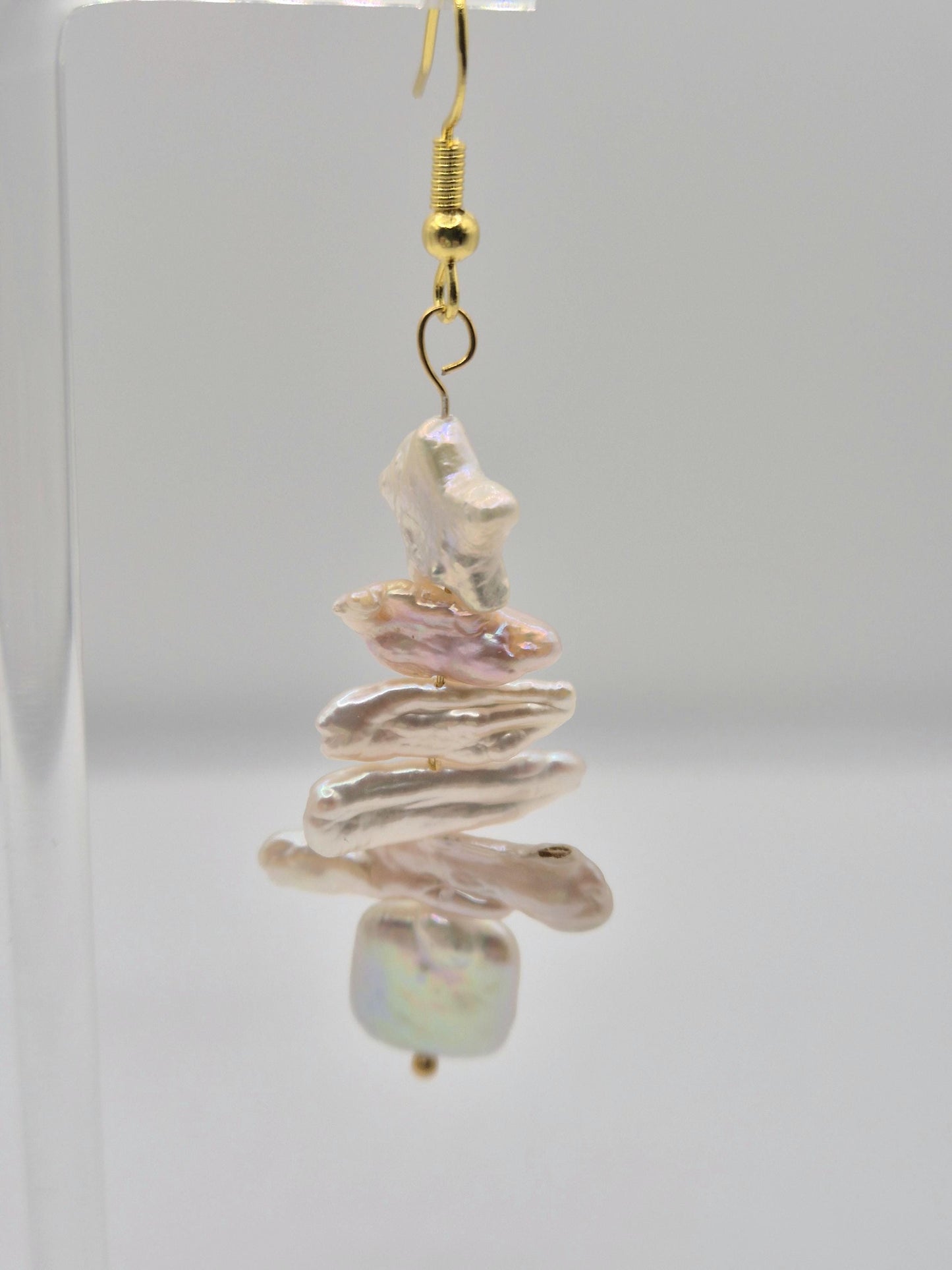 Starry Christmas Tree Pearl Earrings