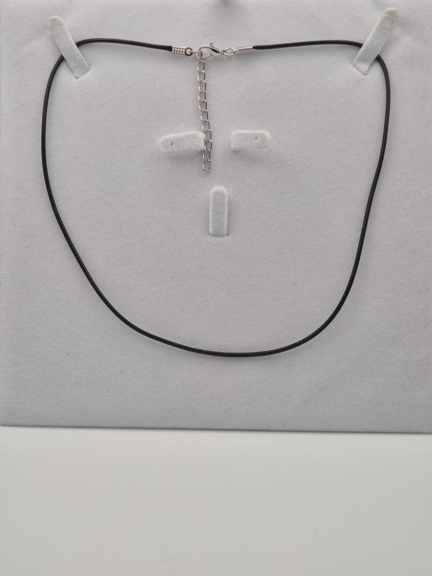 Black Waxed String Necklace