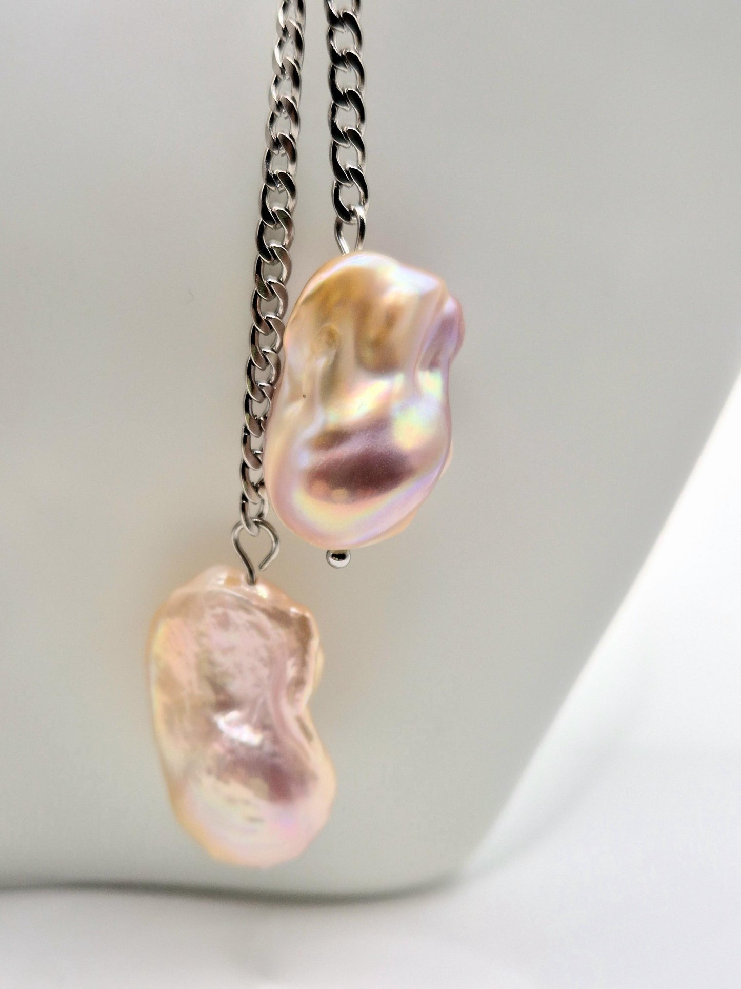 Adjustable Double King Pearl Drop Necklace