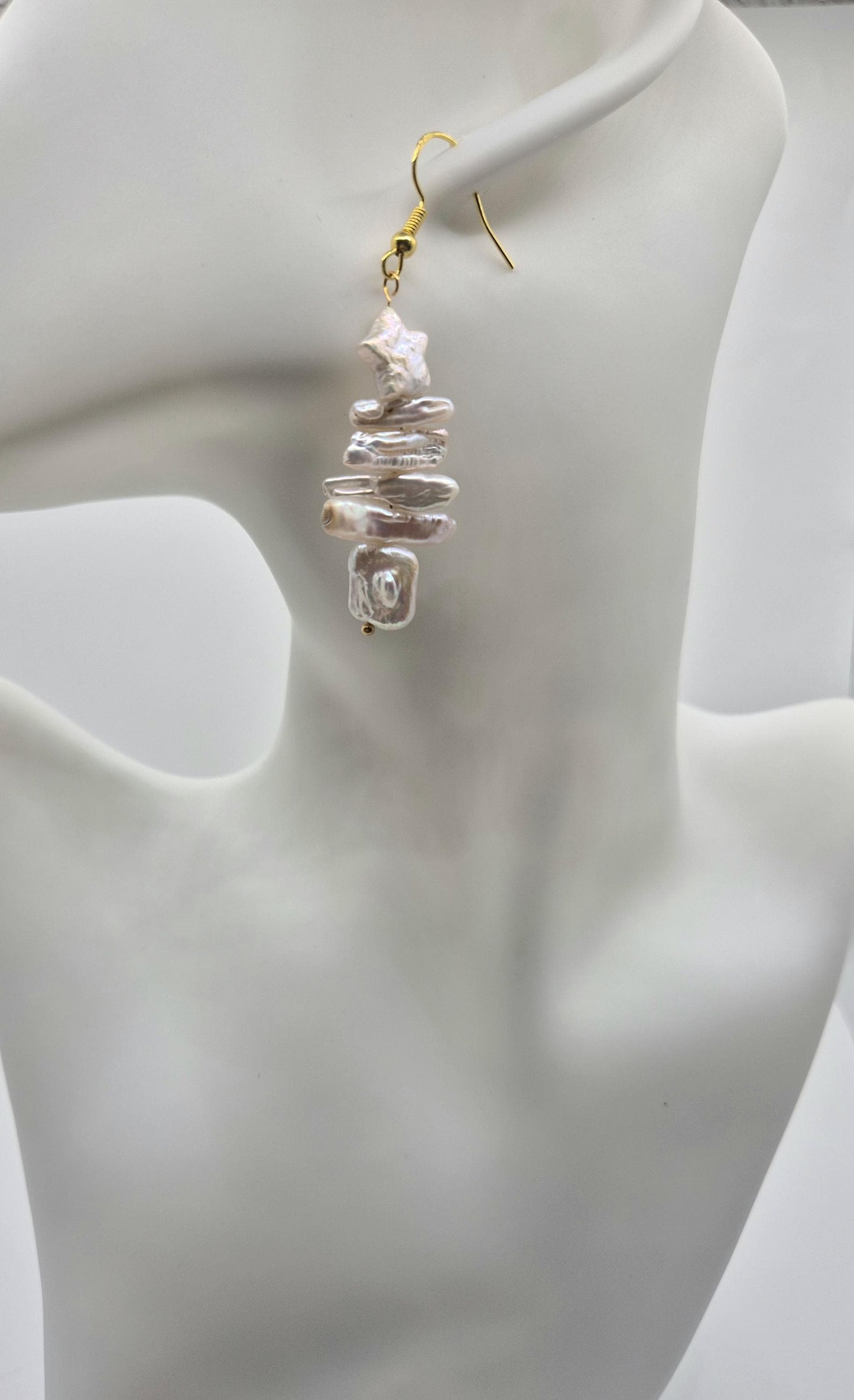 Starry Christmas Tree Pearl Earrings