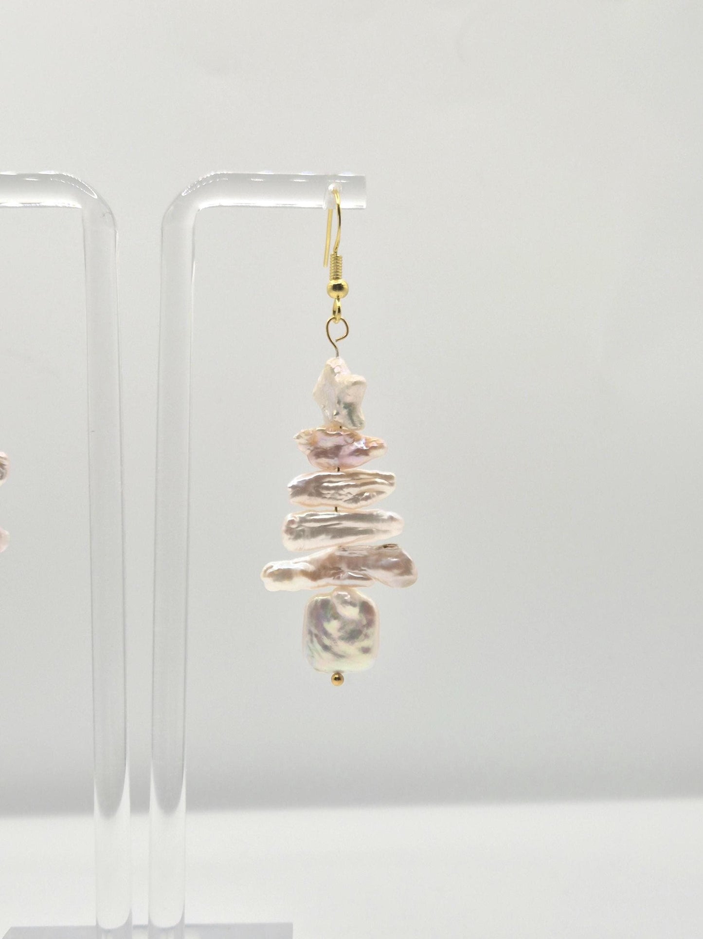 Starry Christmas Tree Pearl Earrings