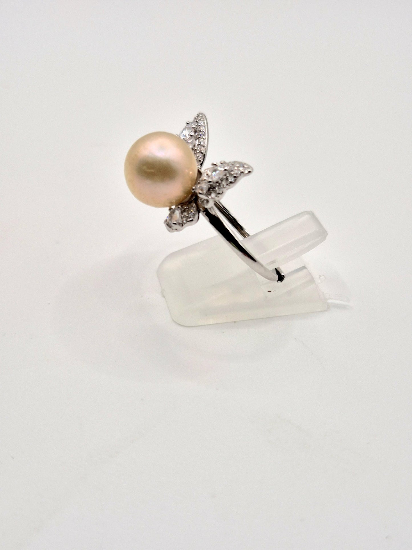 Graceful Butterfly Ring & Pendant Edison Pearl Set