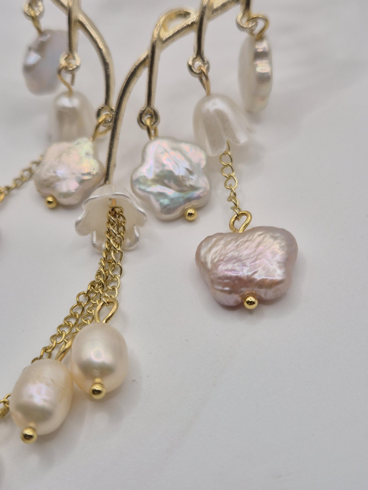 Enchanted Garden Multiple Pearl Hair Comb